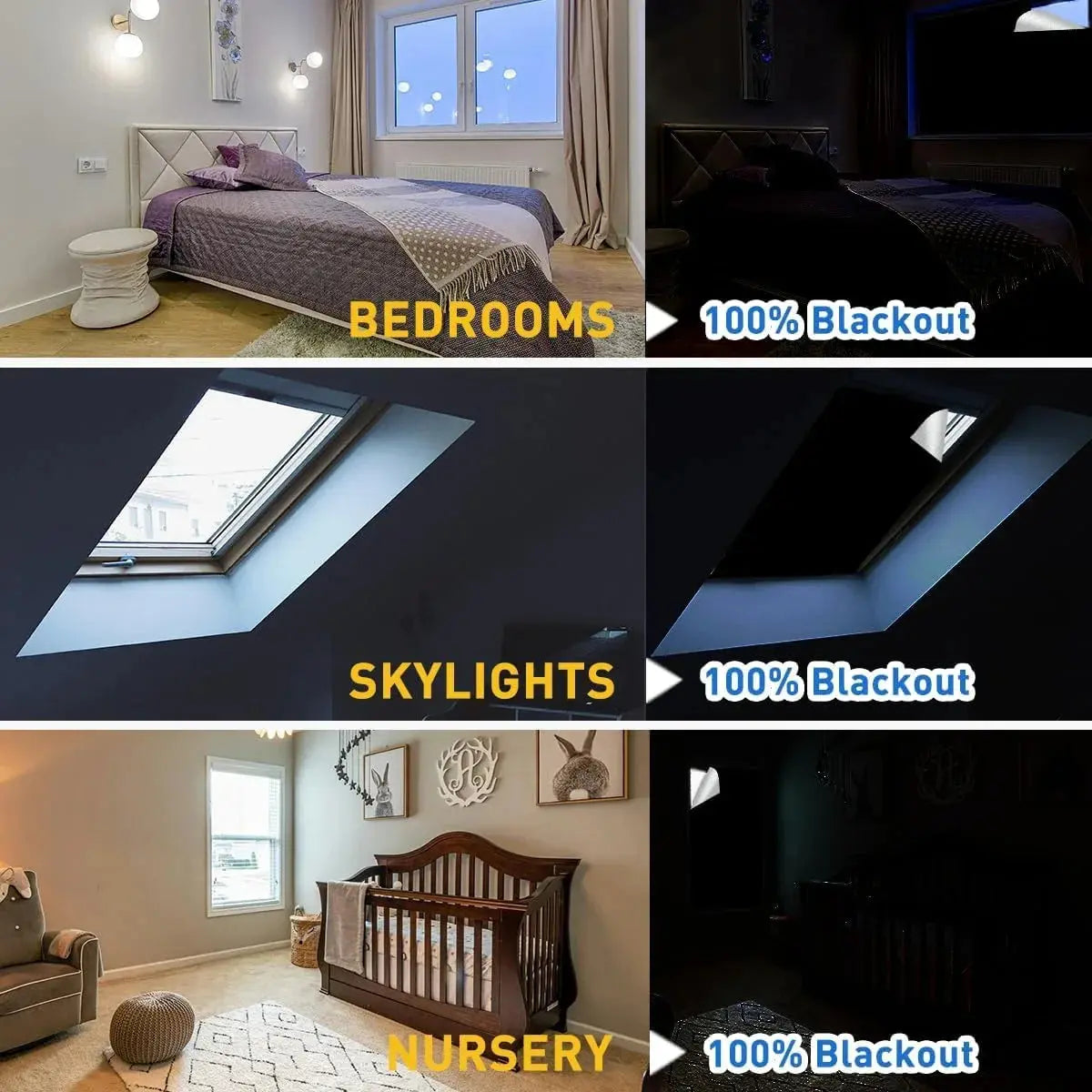 Slumblr® Magnetic Portable Blackout Window Shades Slumblr