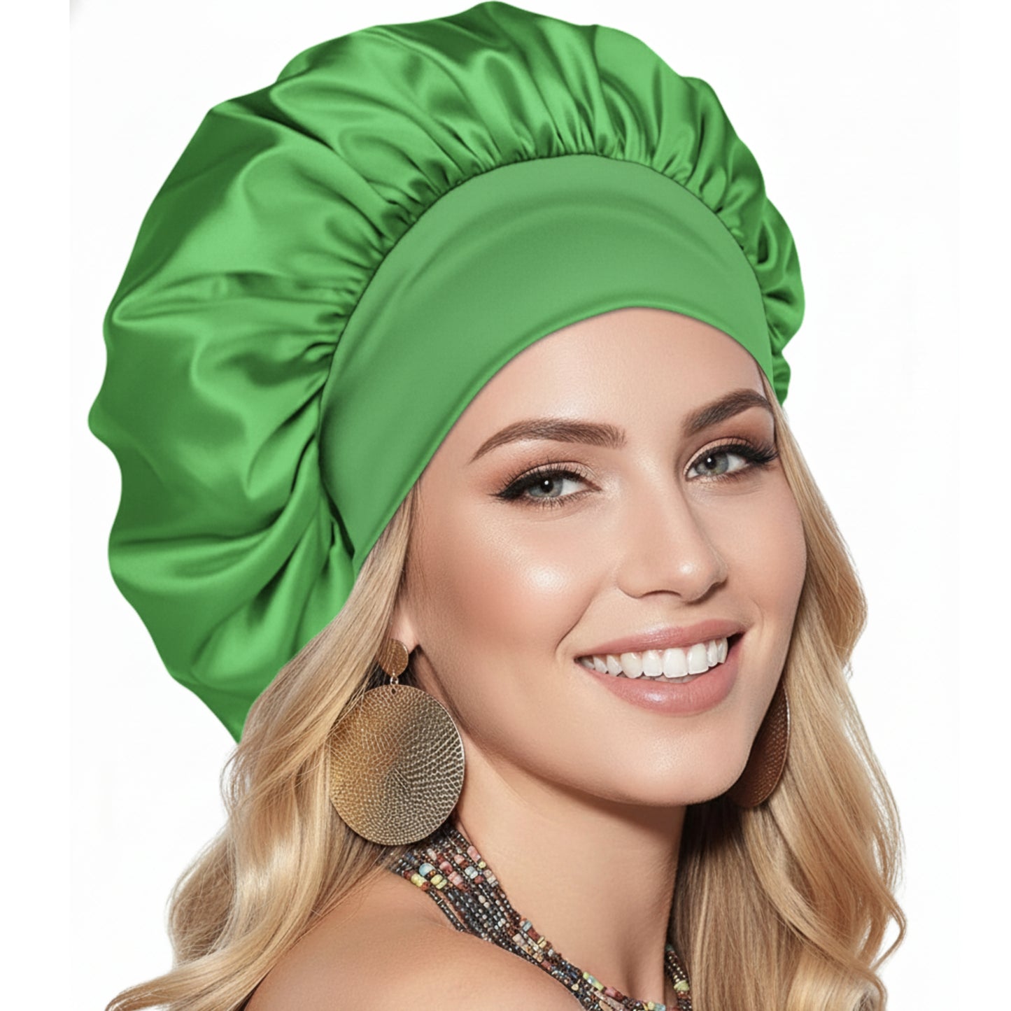 Slumblr® Satin Wide-Brim Shower Cap