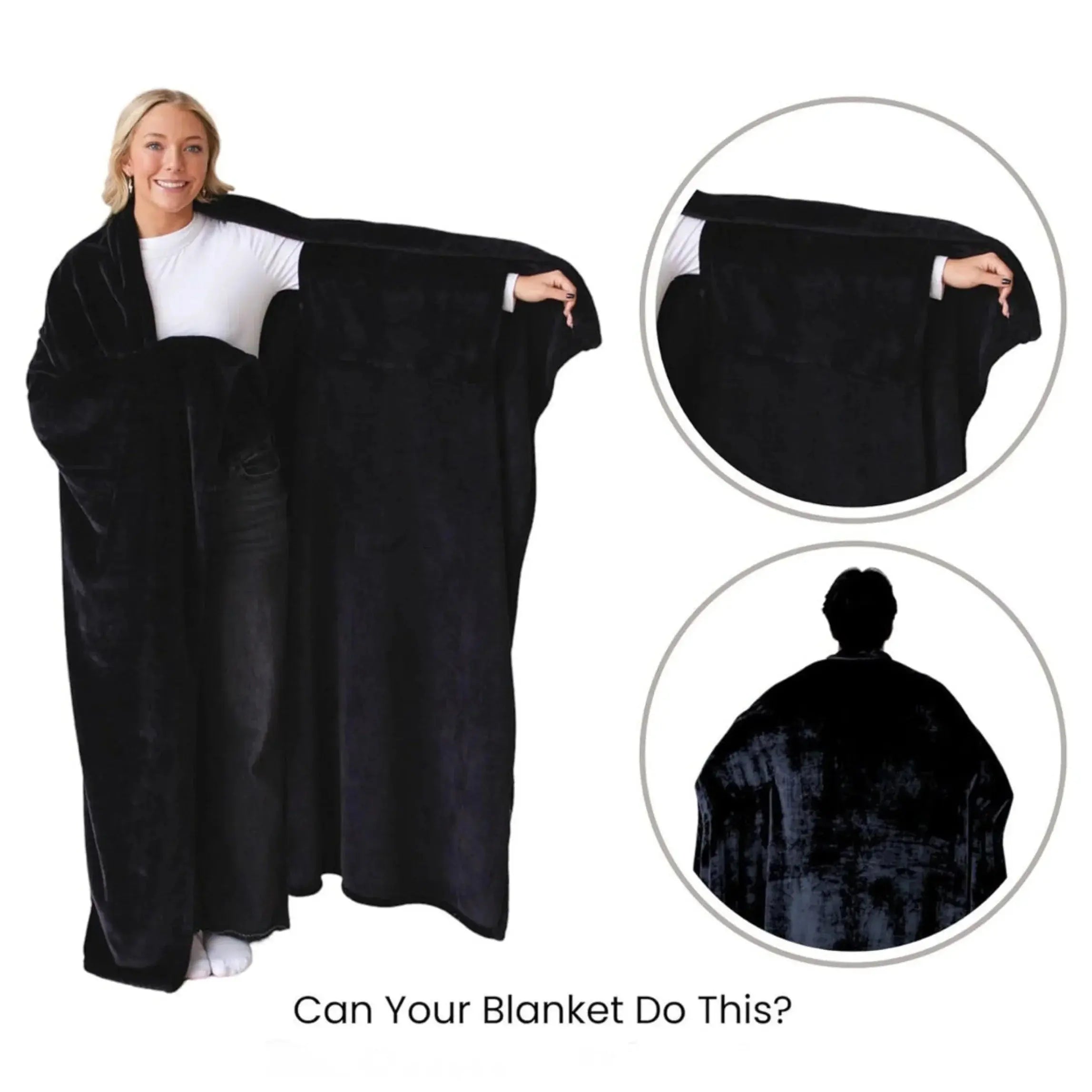 Slumblr® Cozy Flannel Wearable Blanket Throw Slumblr