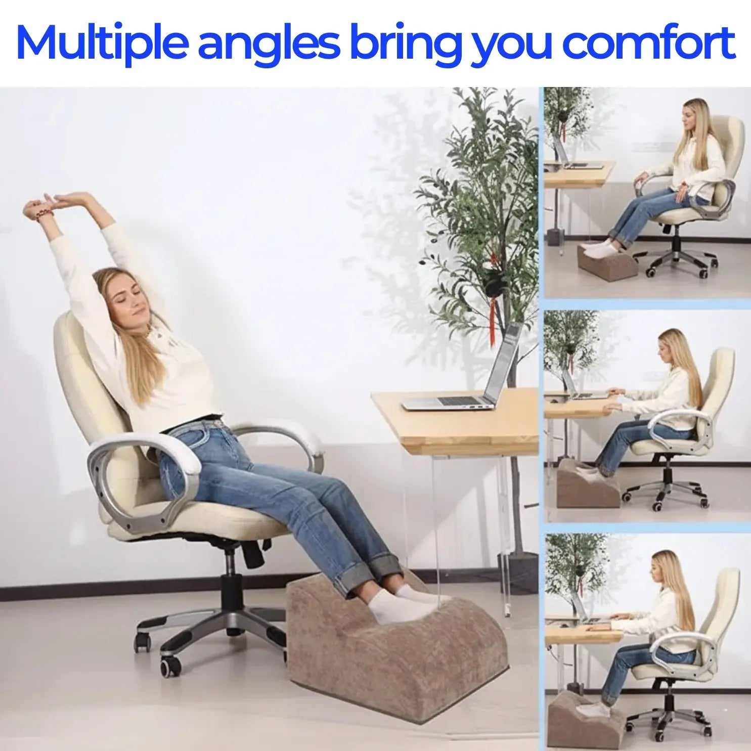 Slumblr® Adjustable Multi-Tier Footrest Stool Slumblr