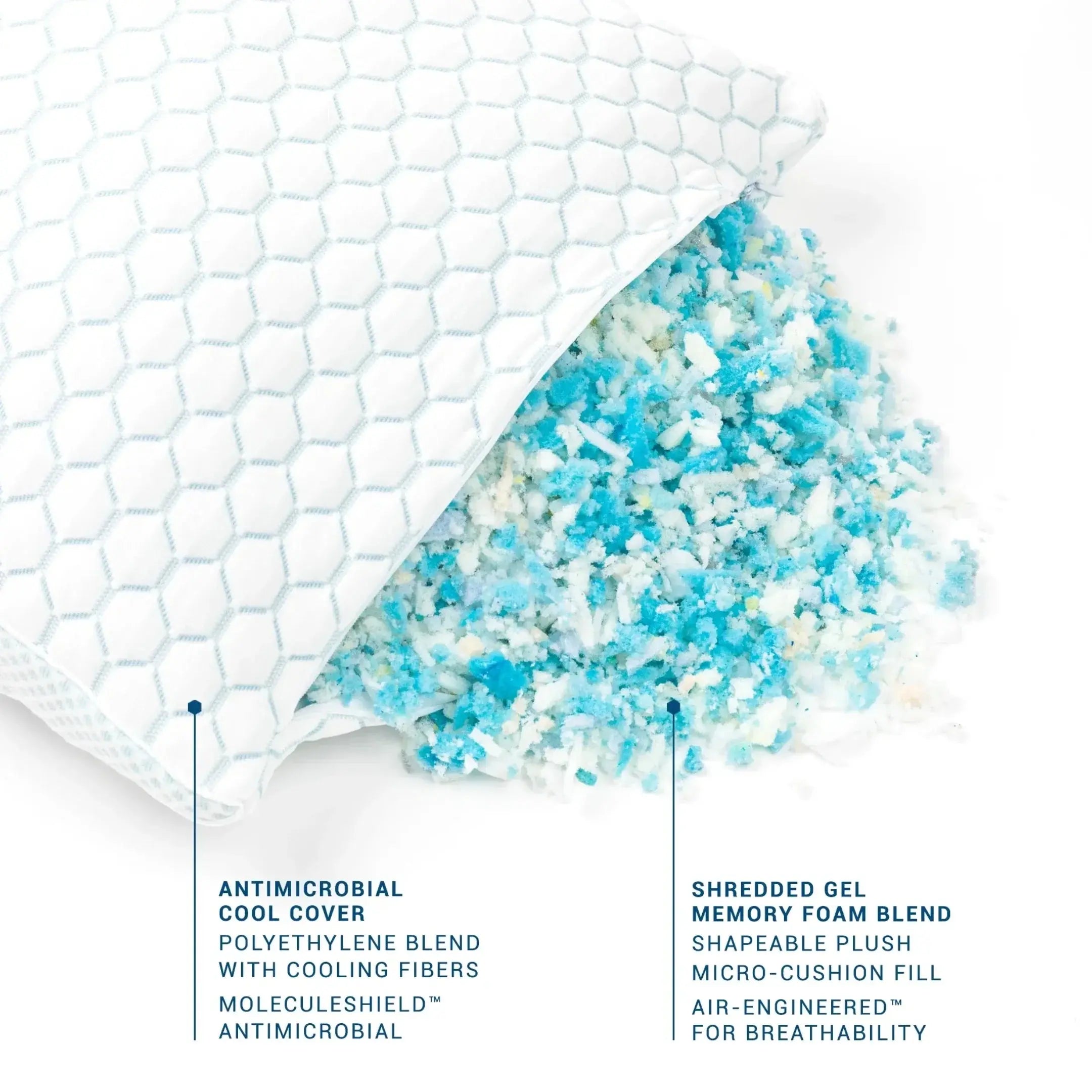 Slumblr® Cooling Shredded Memory Foam Pillow Slumblr