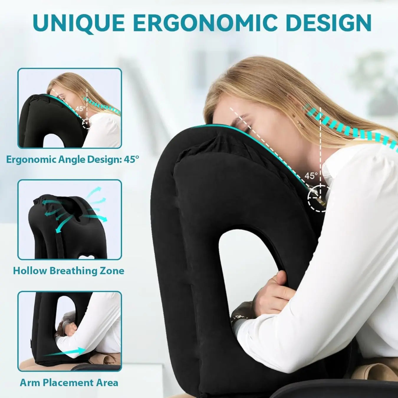 Slumblr® Travel Pillow Inflatable Headrest Slumblr