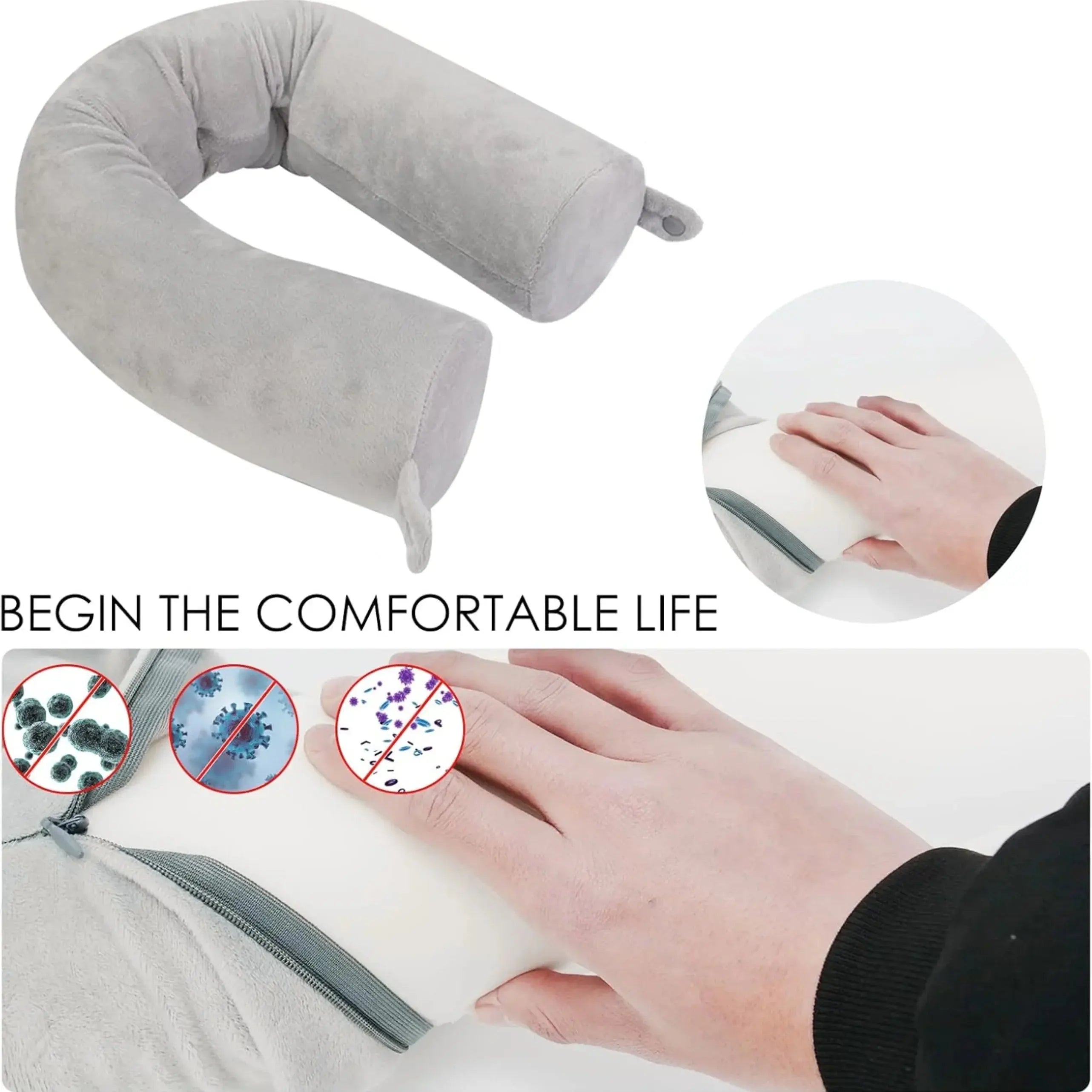 Slumblr® Bendable U-Shaped Travel Pillow Slumblr