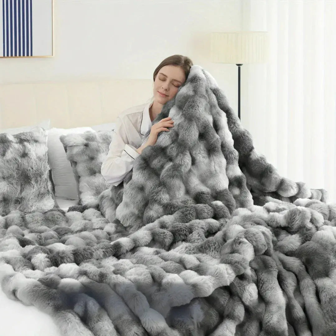 Slumblr® Cozy Faux Rabbit Fleece Throw Blanket Slumblr