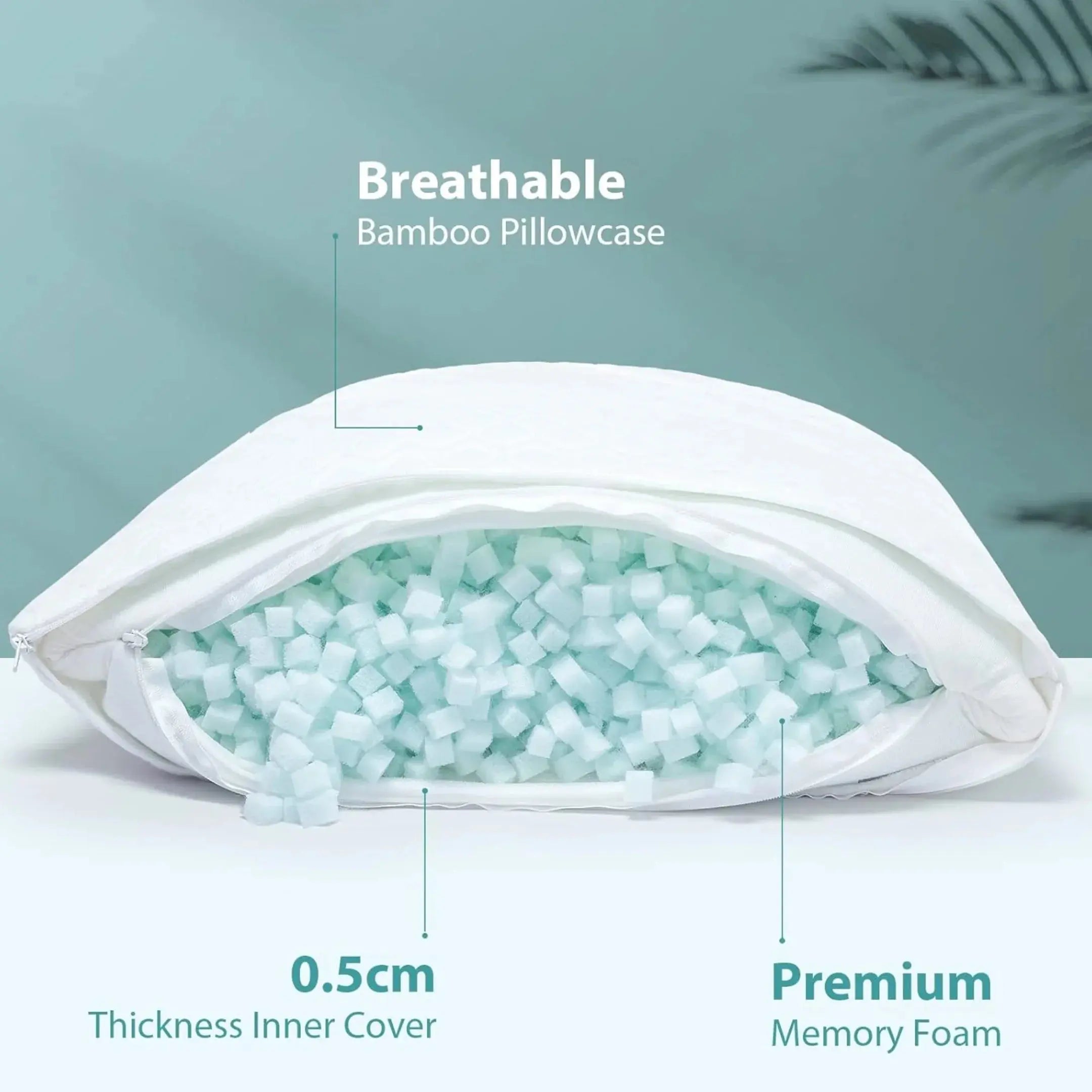 Slumblr® Memory Foam Zero-Pressure Side Sleep Pillow Slumblr