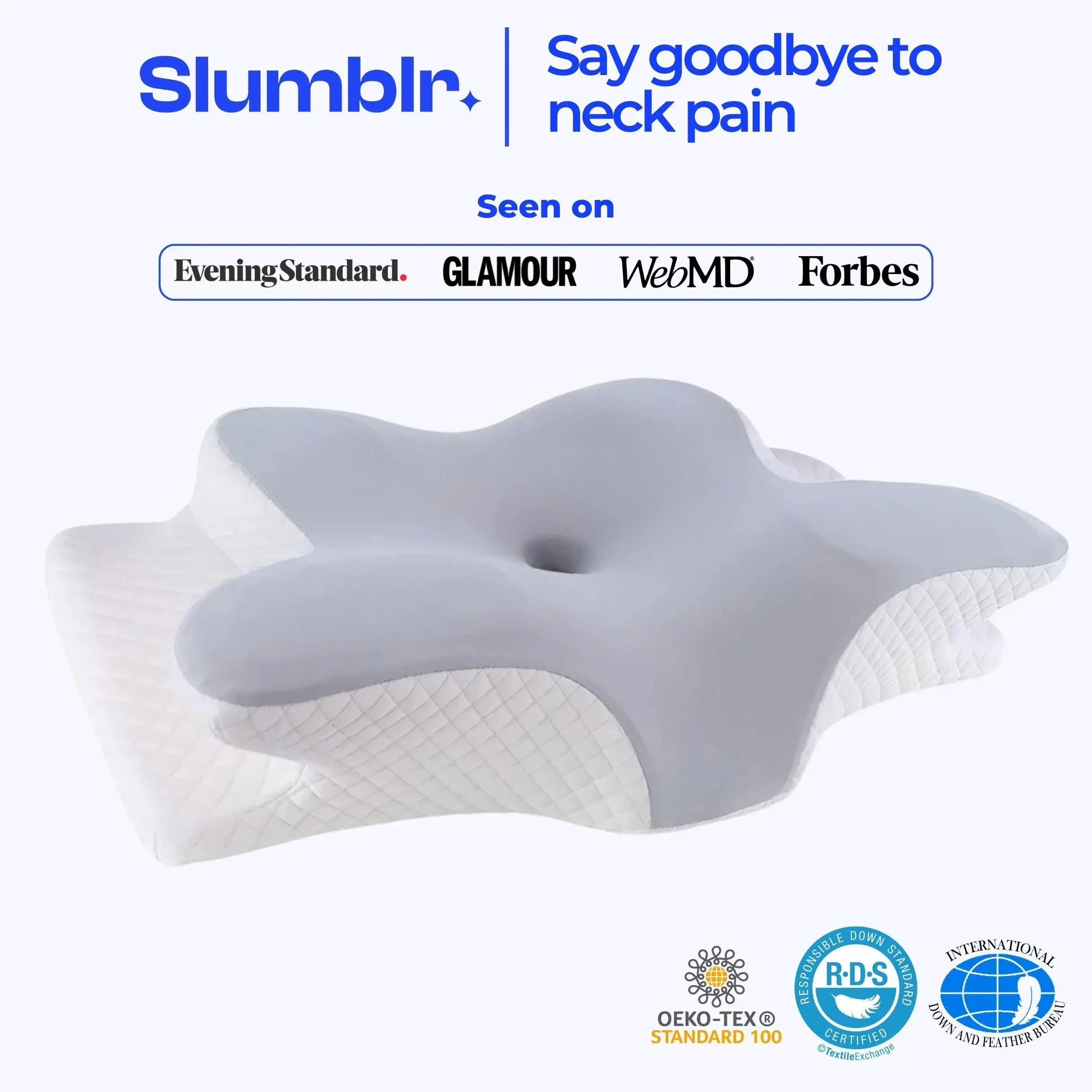 Slumblr® Contour Pillows 2.0: Elevated & Enhanced Thickness Slumblr
