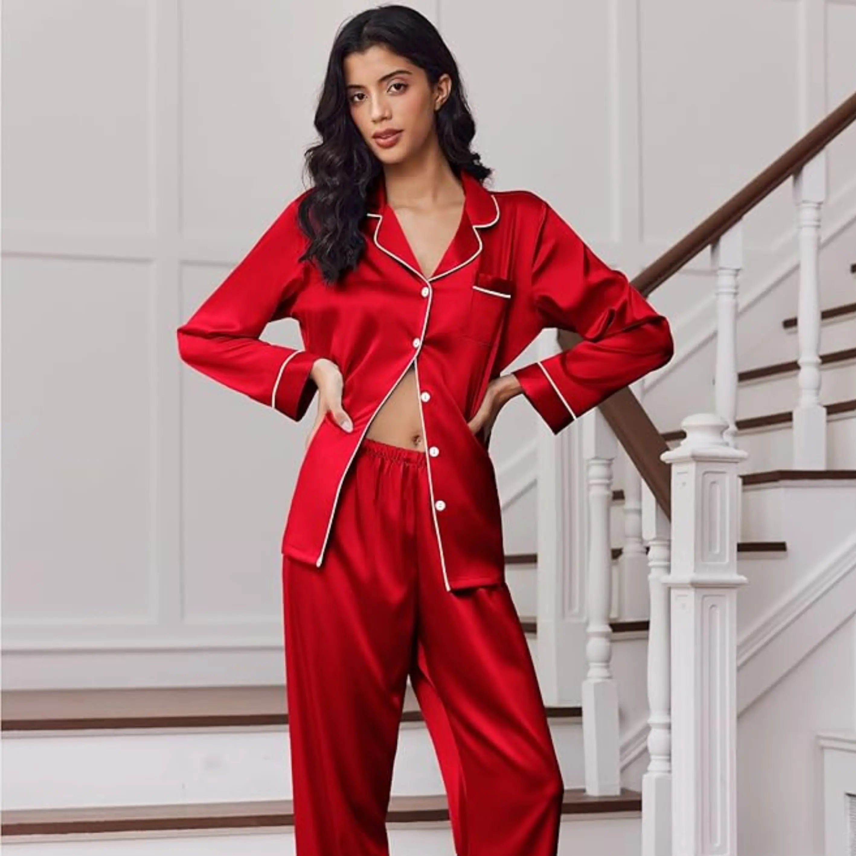 Slumblr® Silk Satin Pajama Set Slumblr