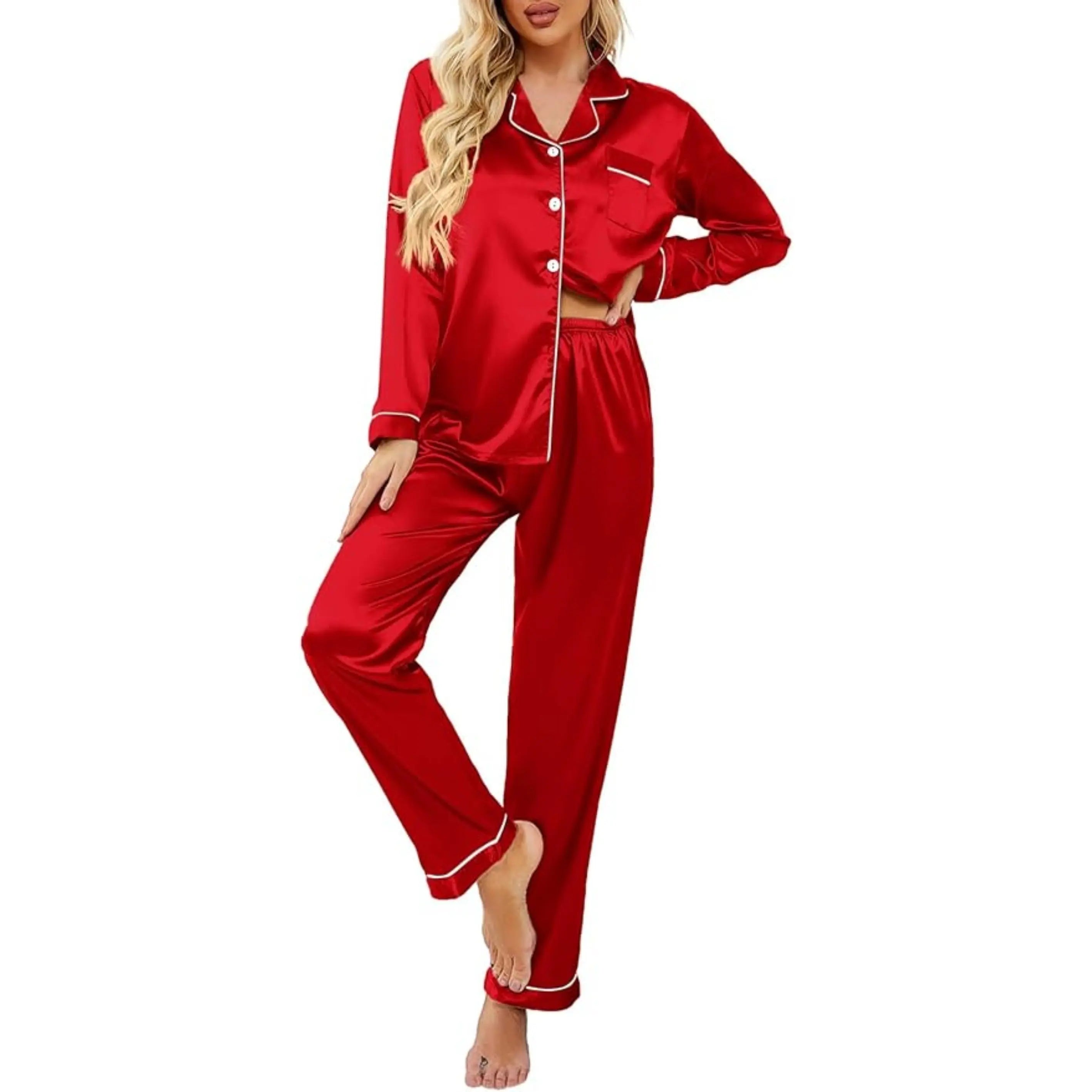 Slumblr® Silk Satin Pajama Set Slumblr