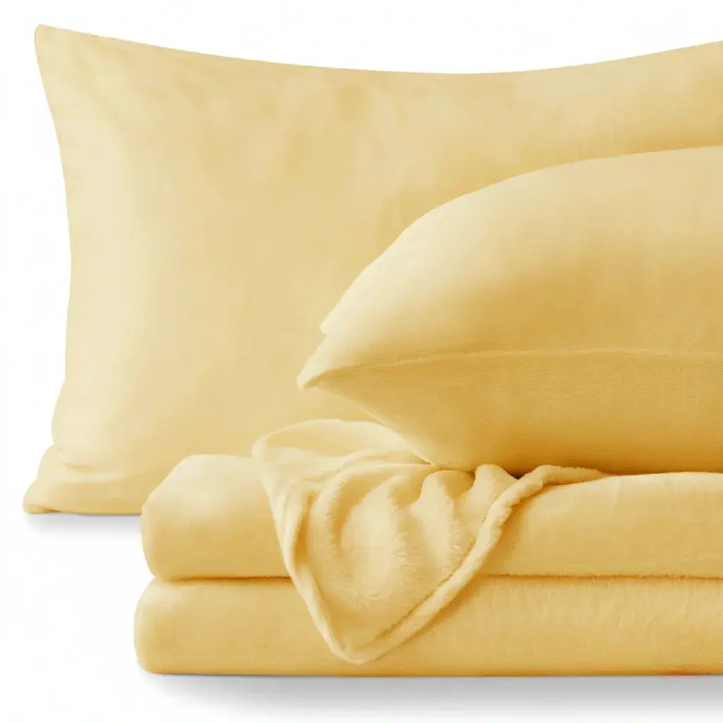 Slumblr® Flannel Fleece Bedding Set (Sheet & 2 Pillowcases) Slumblr