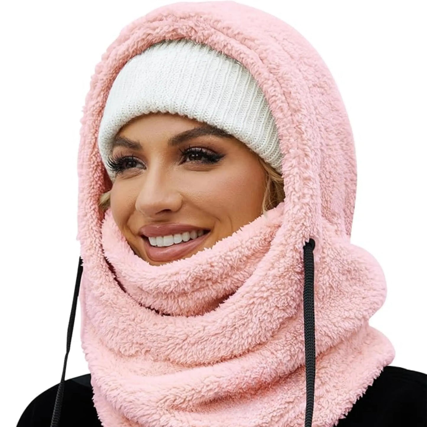 Slumblr® Winter Fleece-lined Hooded Beanie Scarf Travel Slumblr