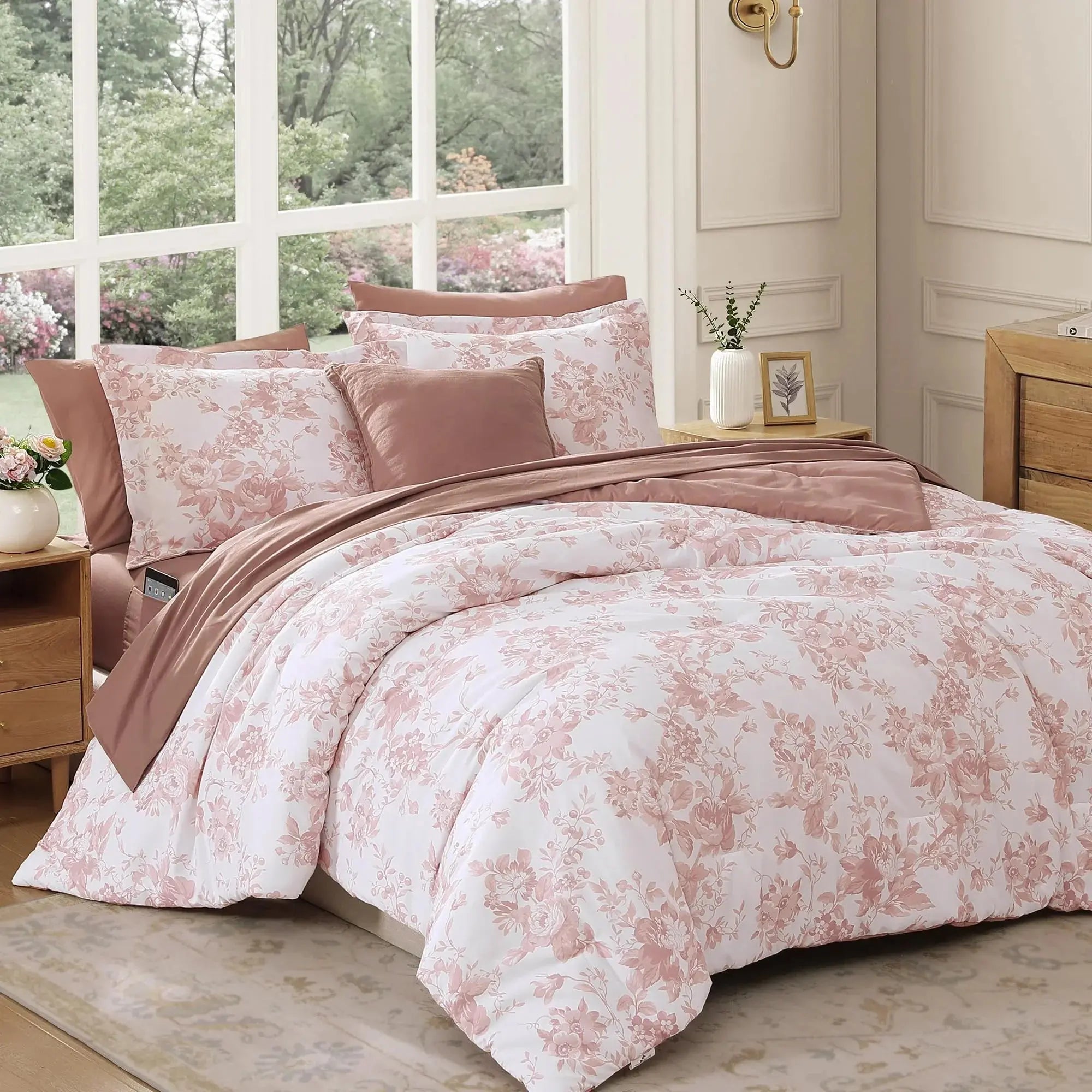 Slumblr® 4-Piece Floral Duvet Cover Set Slumblr