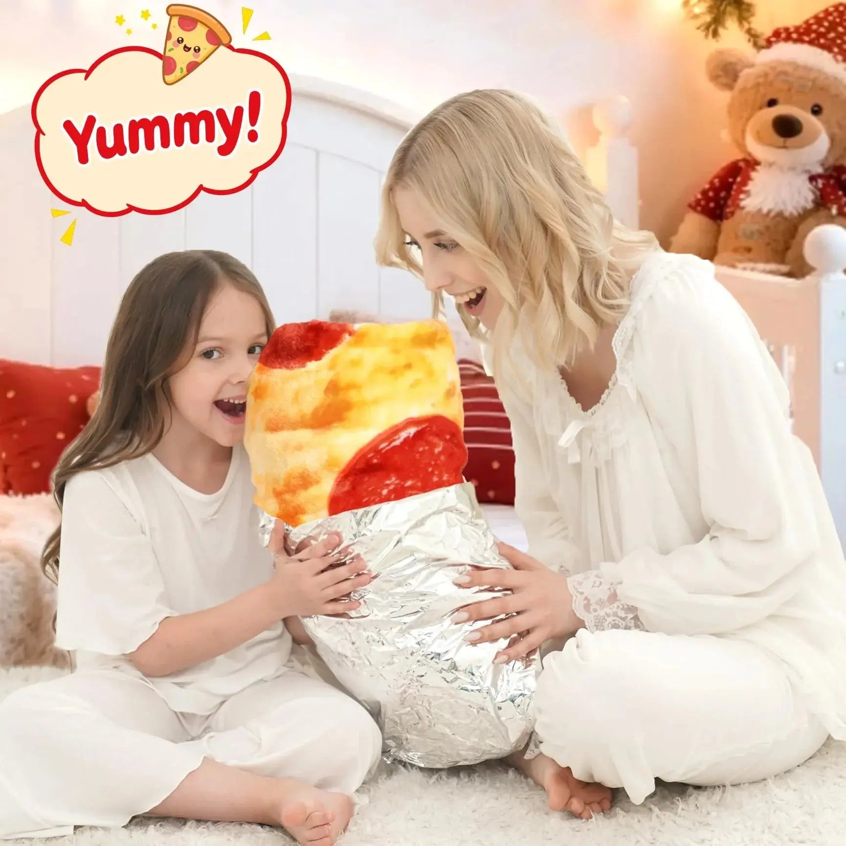 Slumblr® Giant Pizza Fleece Blanket Flannel Slumblr