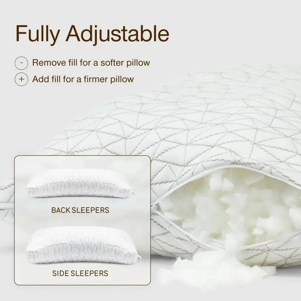 Slumblr® Shredded Memory Foam Adjustable Pillow Slumblr