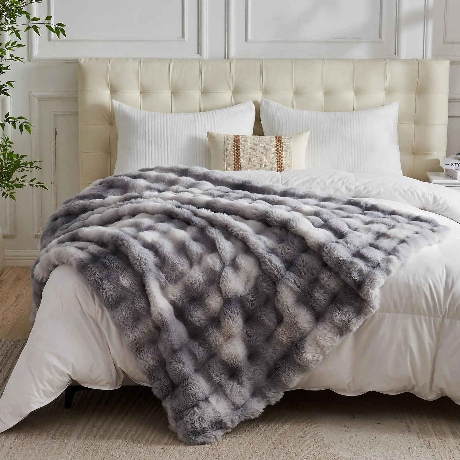 Slumblr® Cozy Faux Rabbit Fleece Throw Blanket Slumblr