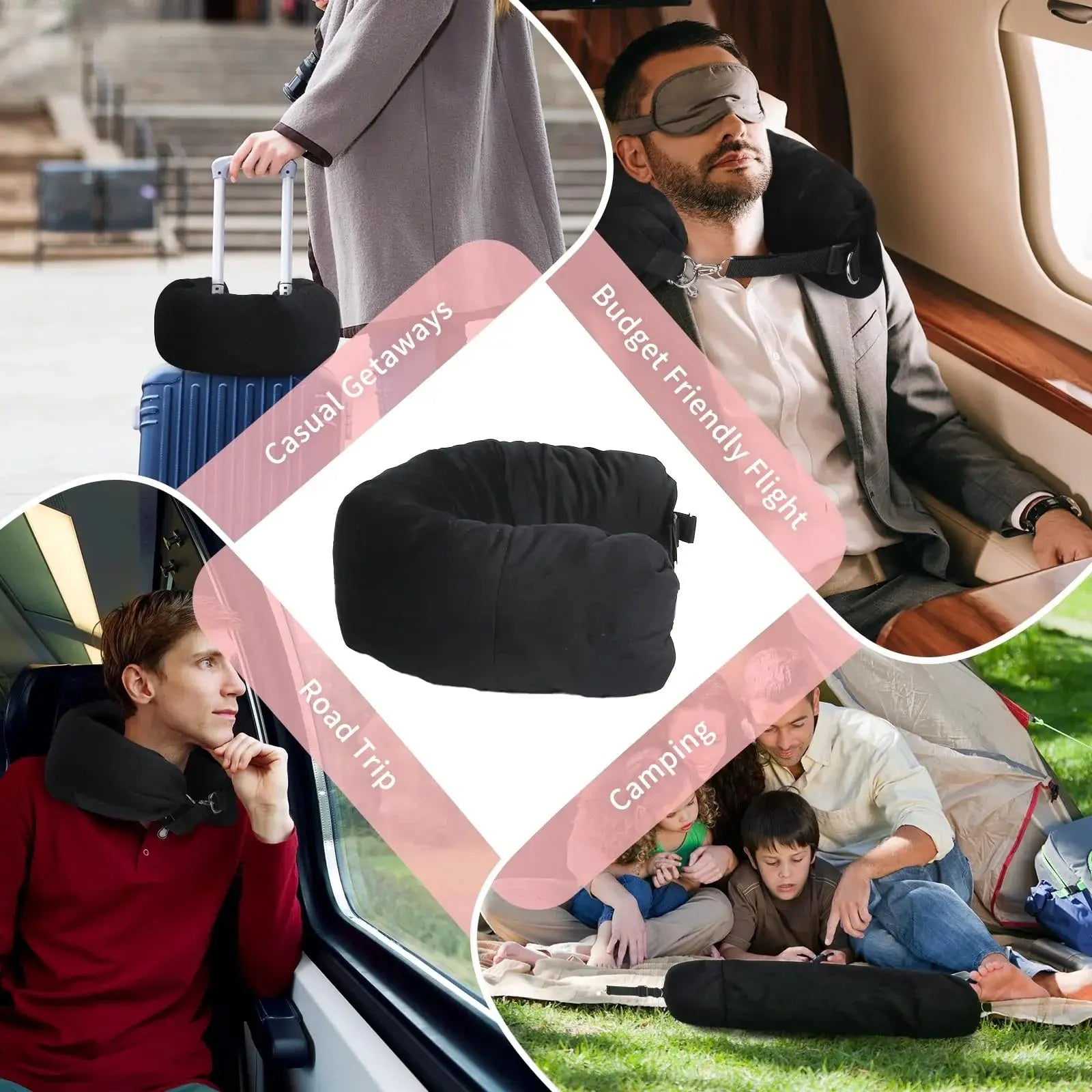 Slumblr® Fillable Travel Neck Pillow Slumblr
