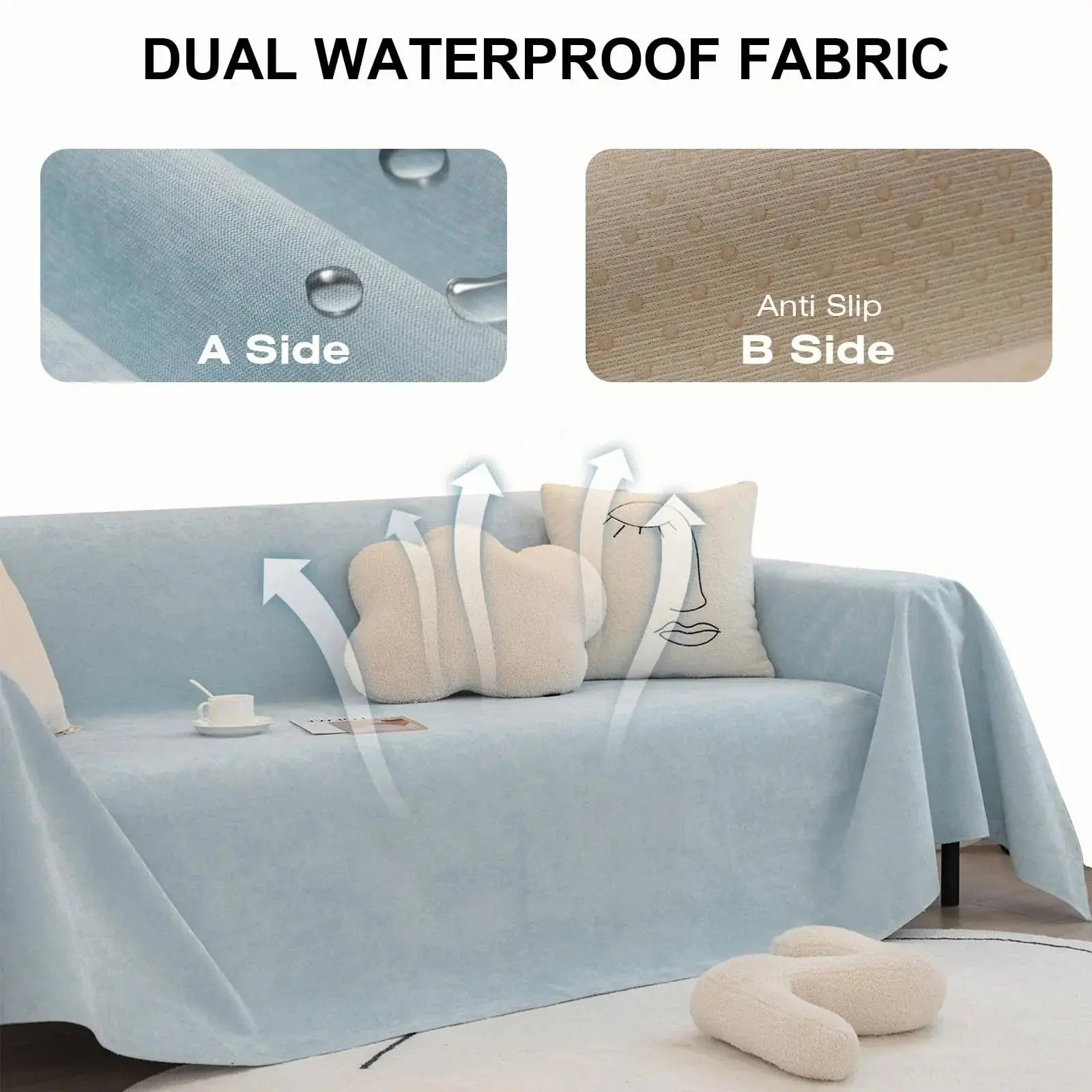 Slumblr® Waterproof Solid Color Sofa Cover Blanket Slumblr