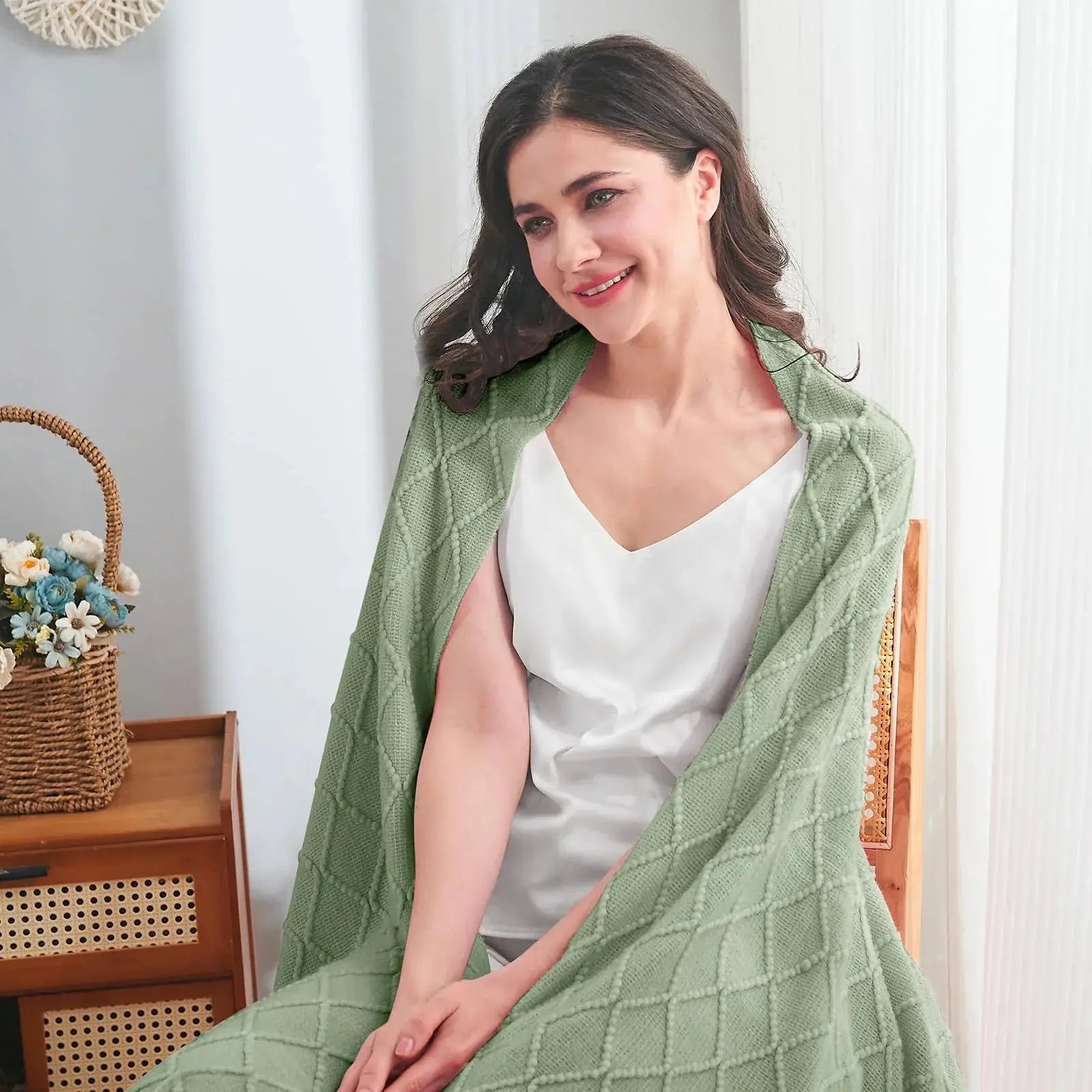 Slumblr® Nordic Knitted Throw Blanket Slumblr