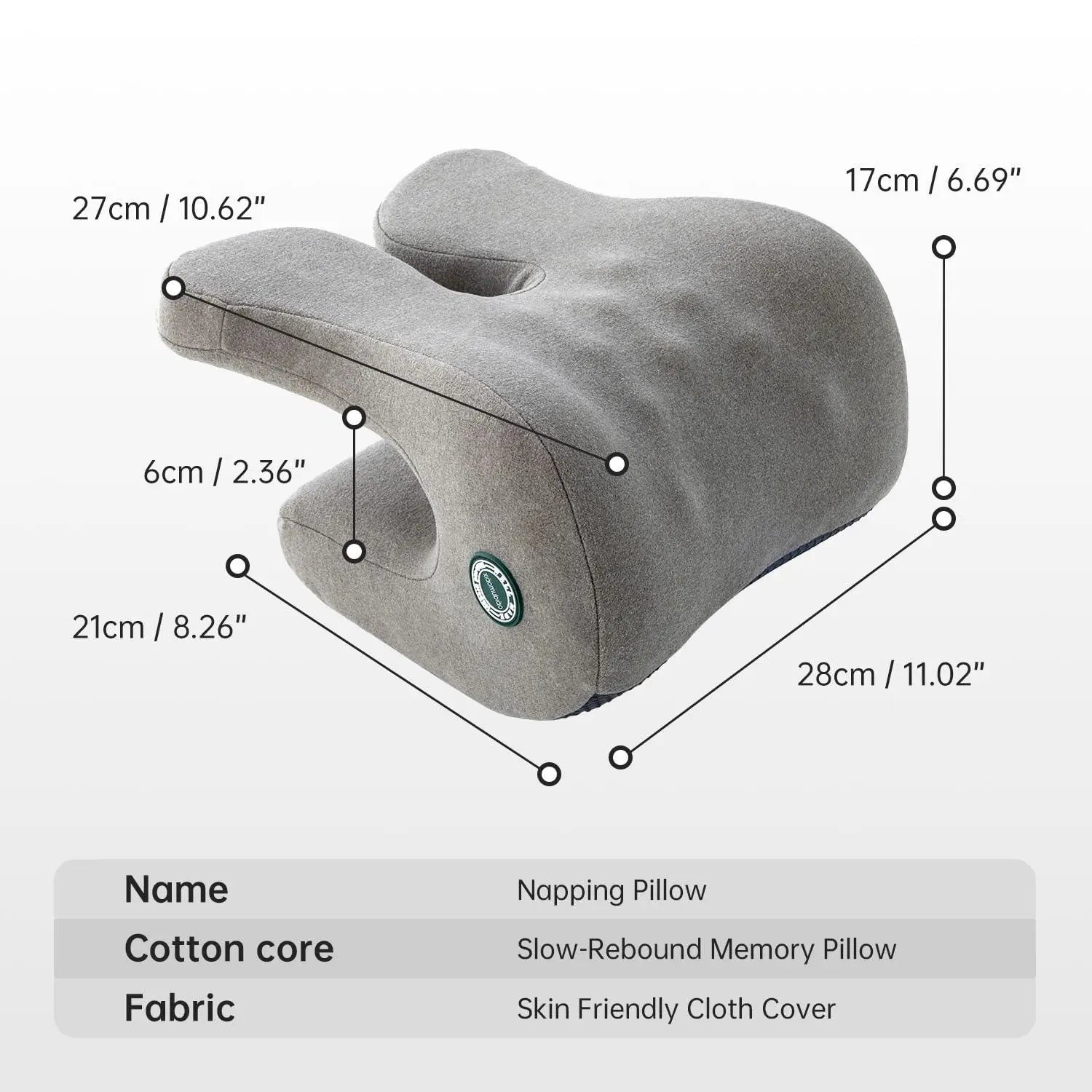 Slumblr® Ergonomic Memory Foam Headrest Pillow Slumblr