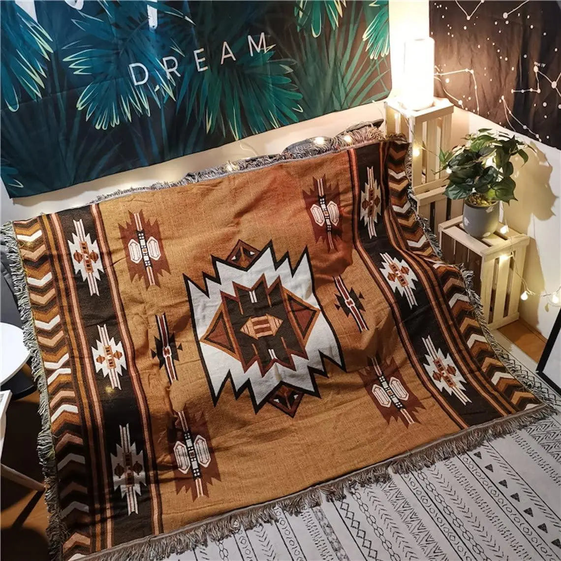 Slumblr® Aztec Boho Woven Throw Blanket Slumblr