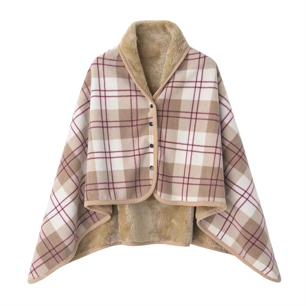 Slumblr® Fleece Wearable Plaid Blanket