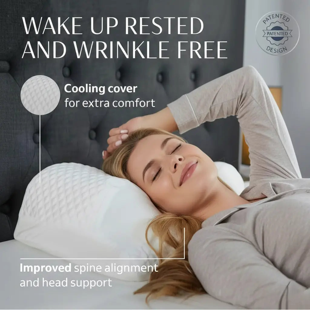 Slumblr® Ergonomic Memory Foam Pillow Contour Cooling Slumblr