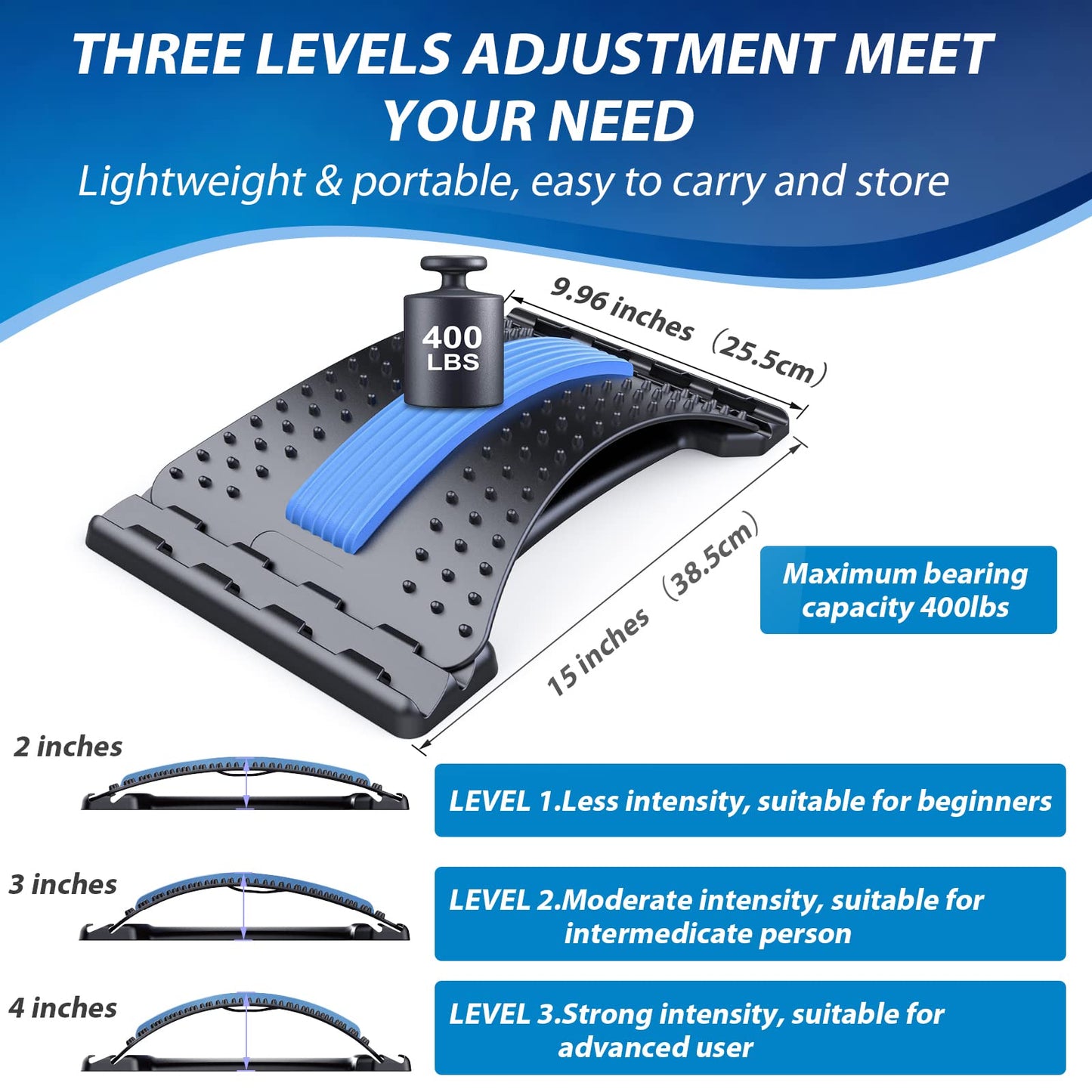 Slumblr® Adjustable Multi-Level Back Stretcher