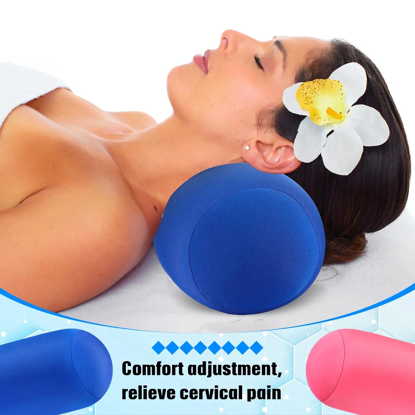 Slumblr® Microbead Soft Roll Pillow (2 Pcs) Slumblr