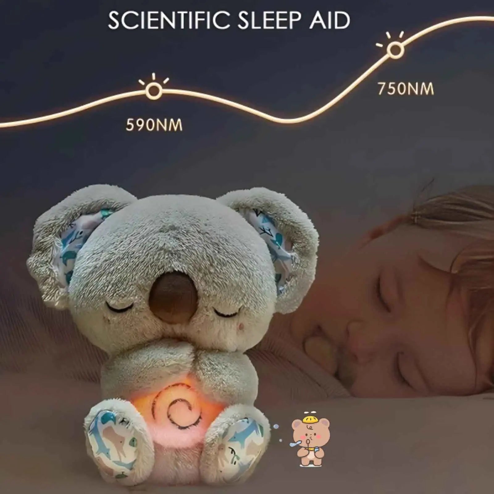 Slumblr® Breathing Otter Plush Musical Toy Slumblr
