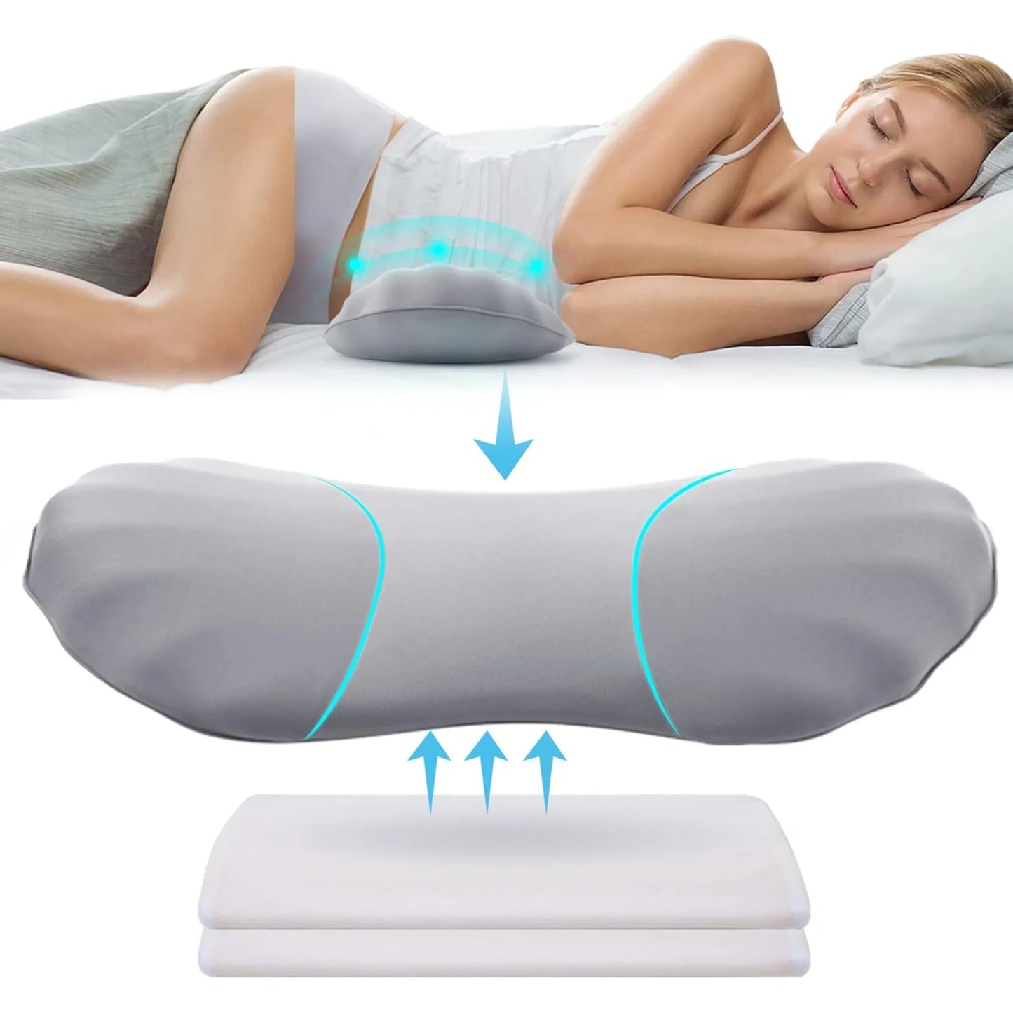 Slumblr® High Rebound Memory Foam Lumbar Pillow