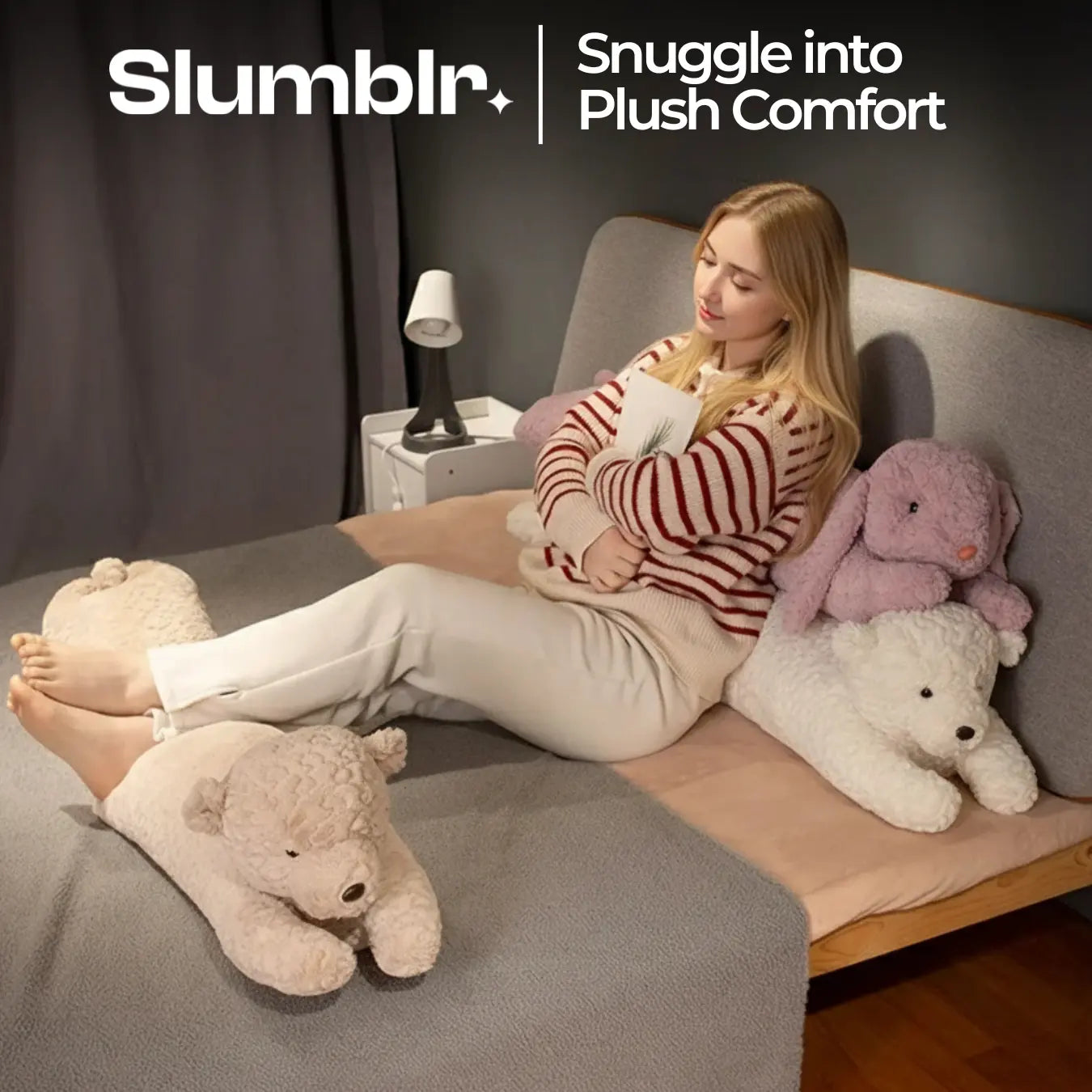 Slumblr® Large Rabbit Body Pillow Slumblr
