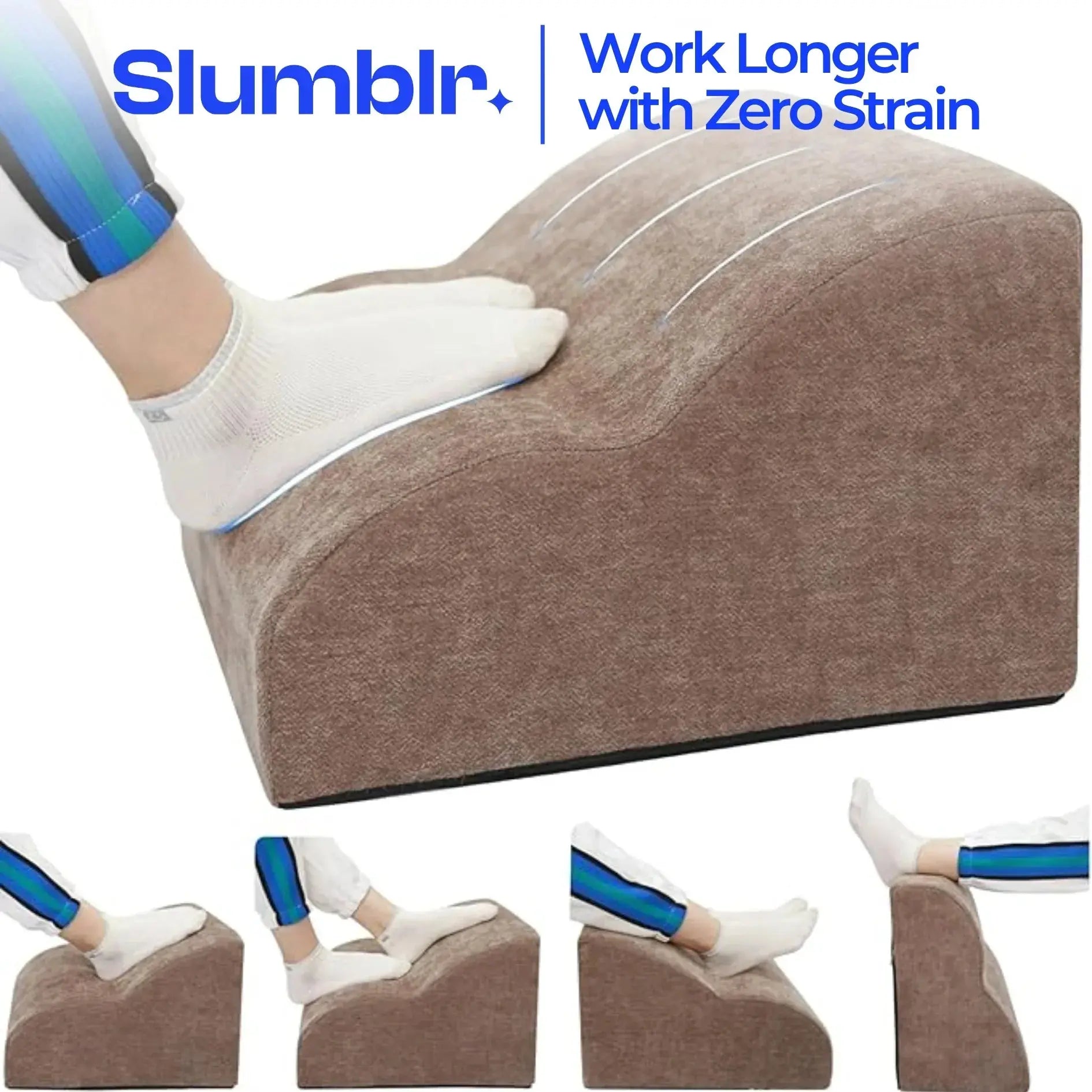 Slumblr® Adjustable Multi-Tier Footrest Stool Slumblr