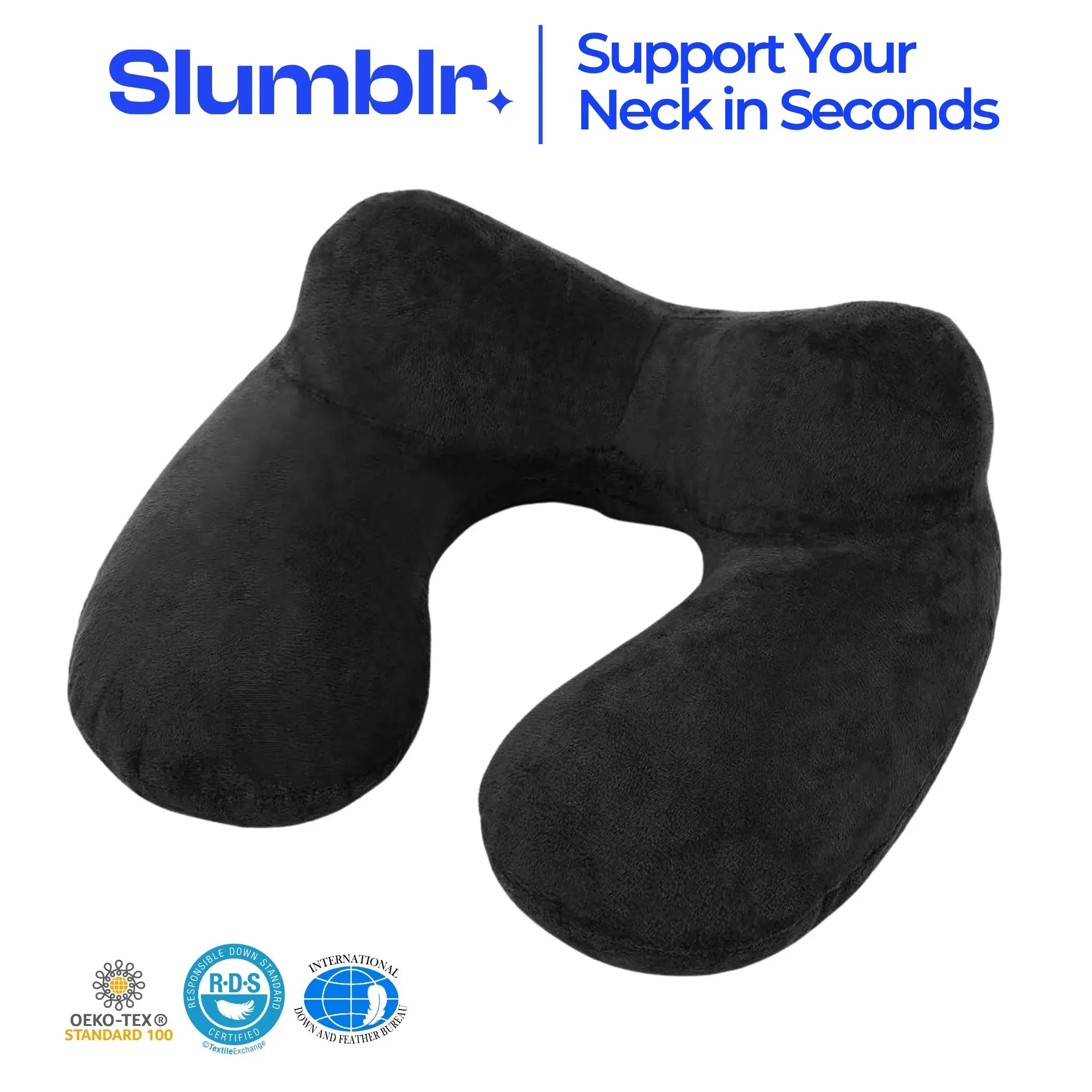 Slumblr® U-Shape Inflatable Travel Pillow Slumblr