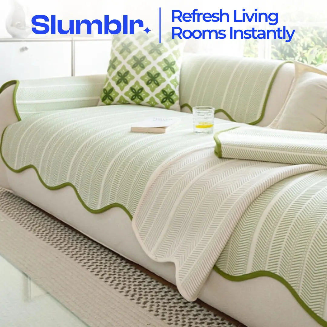 Slumblr® Cooling Herringbone Sofa Cover Slumblr