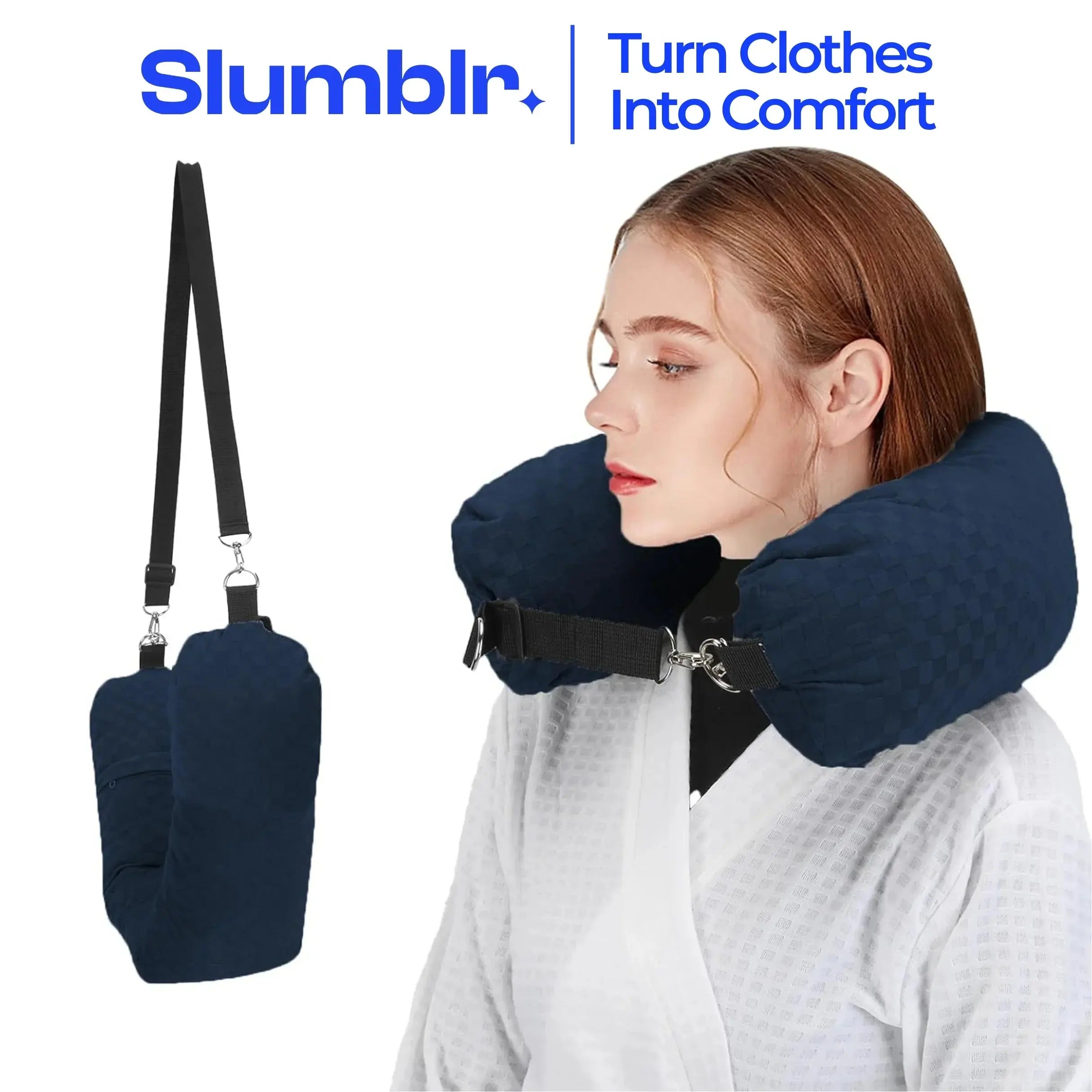Slumblr® Fillable Travel Neck Pillow Slumblr