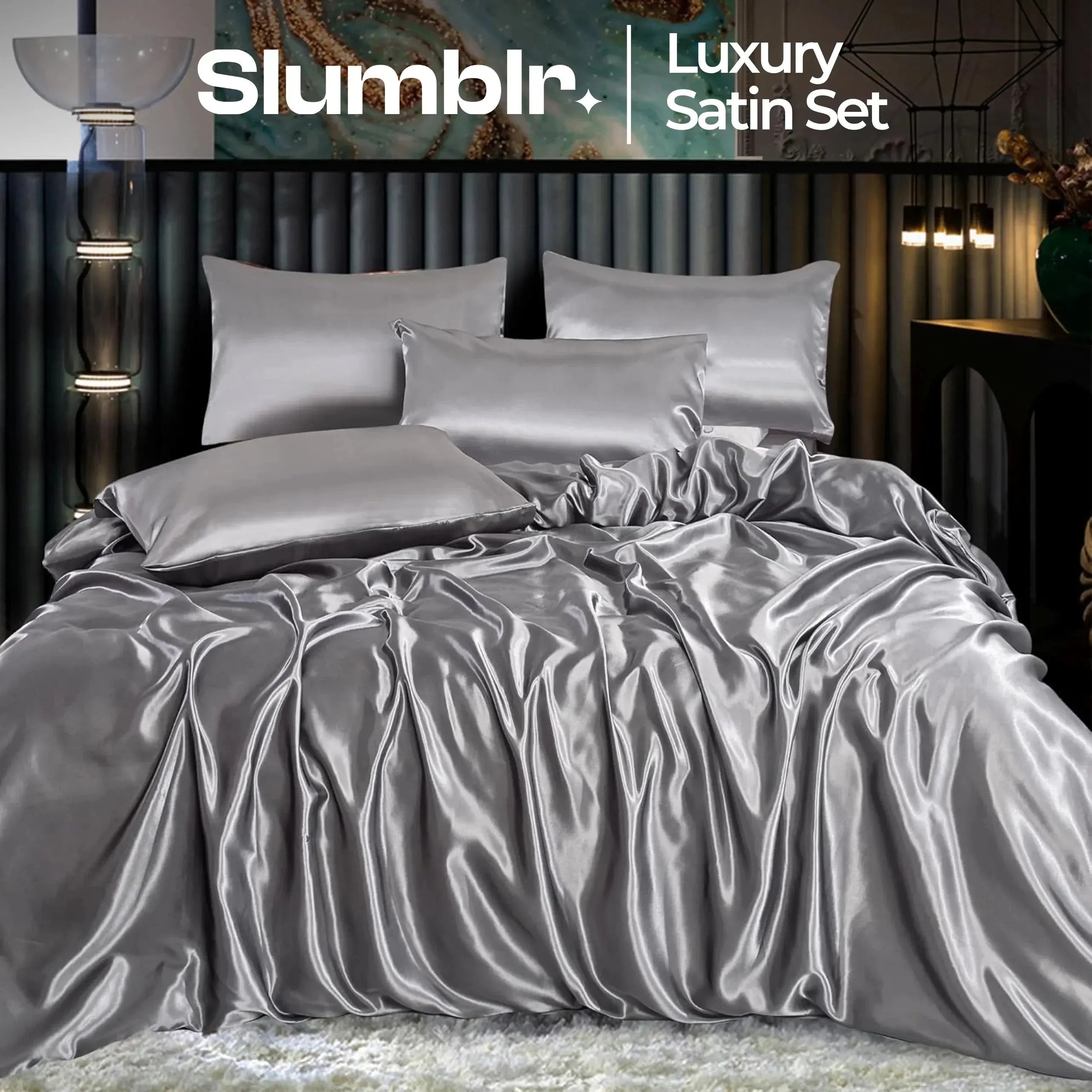 Slumblr® Solid Silk Bedding Set Slumblr