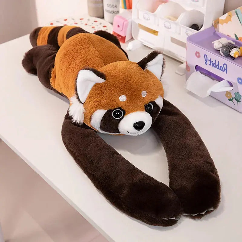 50/60/65cm Long Arm Stuffed Animal Arm Weighted Soft Plush Pillow Raccoon Koala Bear Sloth Dinosaur Gift for Boys and Girls