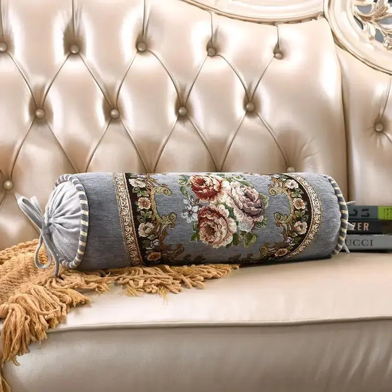 European Cylindrical Candy Pillowcases Adult Neck Support Pillow Covers Buckwheat Cushion Covers Orthopedic Cervical Pillowcase