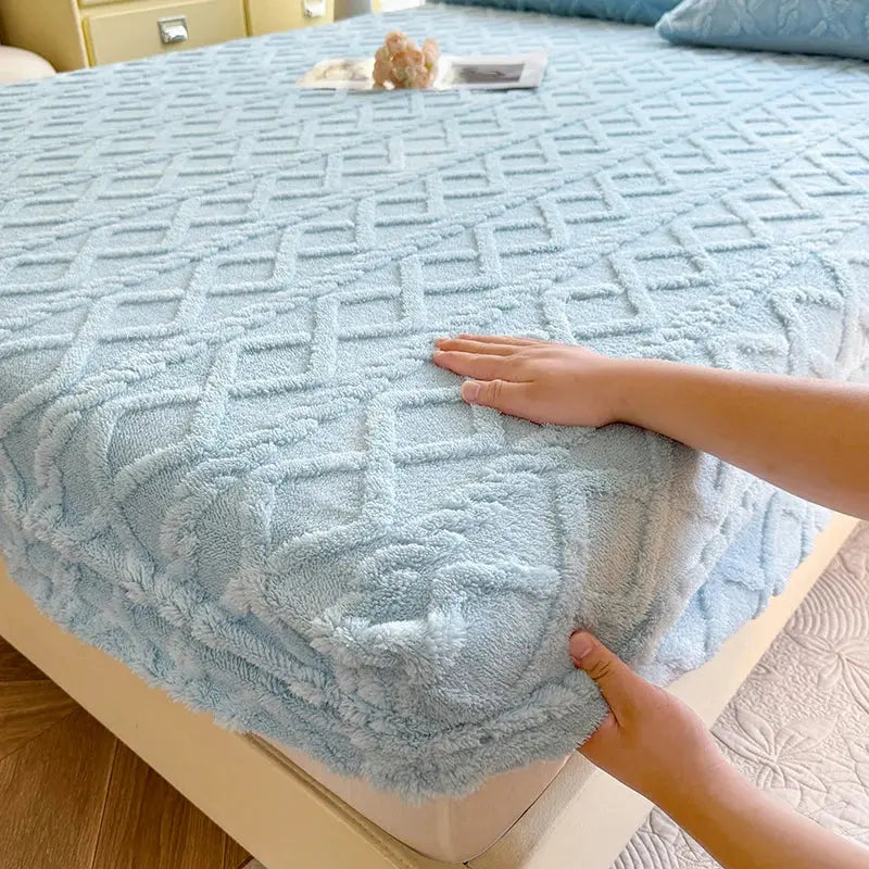 Ultra-Soft Textured Fitted Bed Sheet
