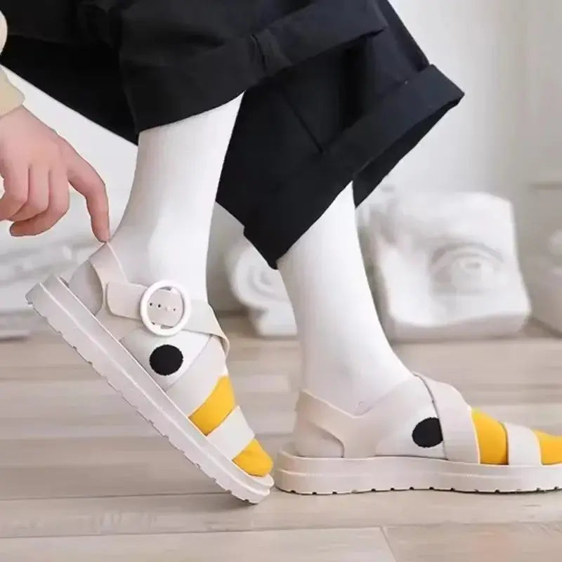 1/6 Pairs Cartoon Women Socks Fashionable and Versatile Cute Design Funny Goose Breathable Soft Comfortable Women Casual Socks