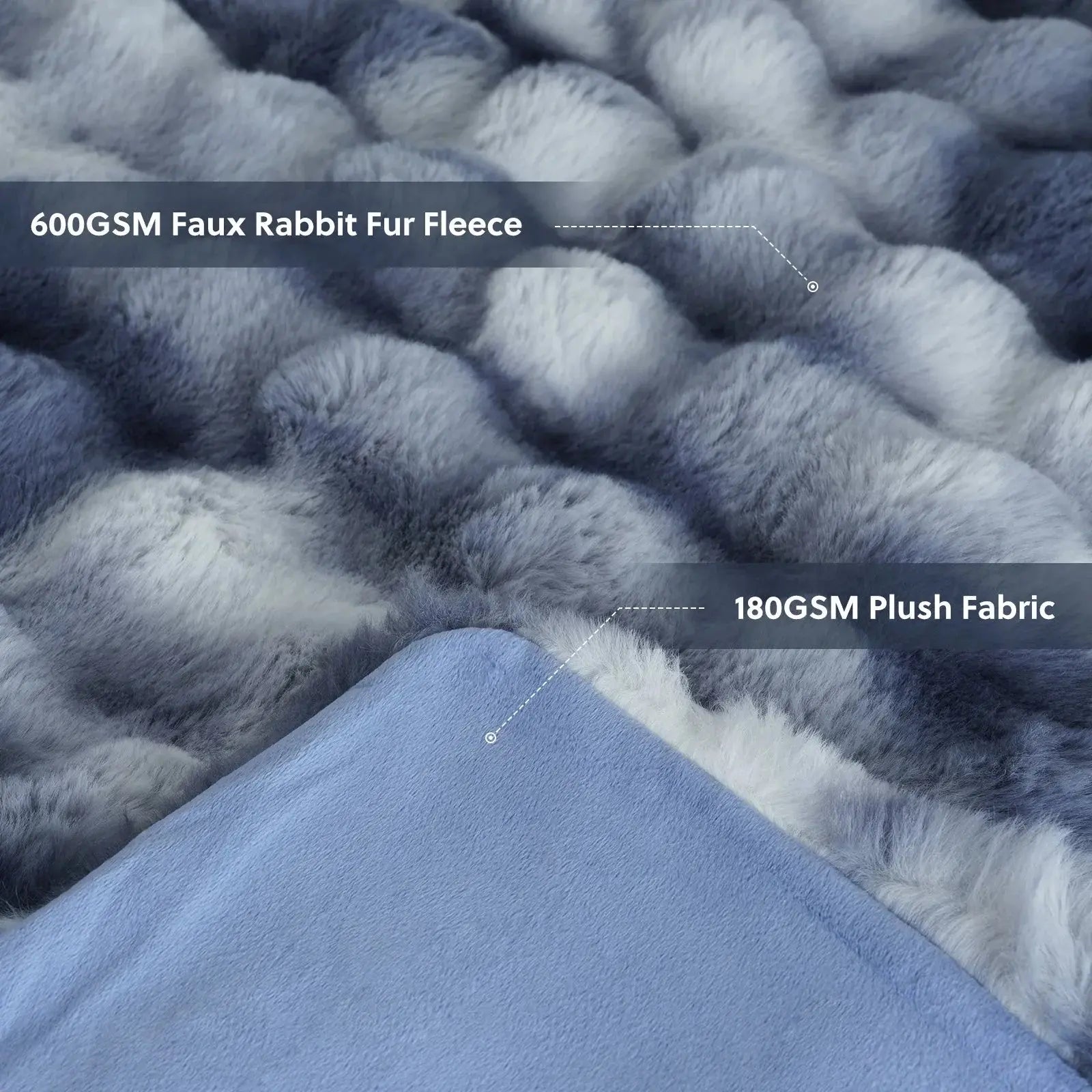 Slumblr® Cozy Faux Rabbit Fleece Throw Blanket Slumblr