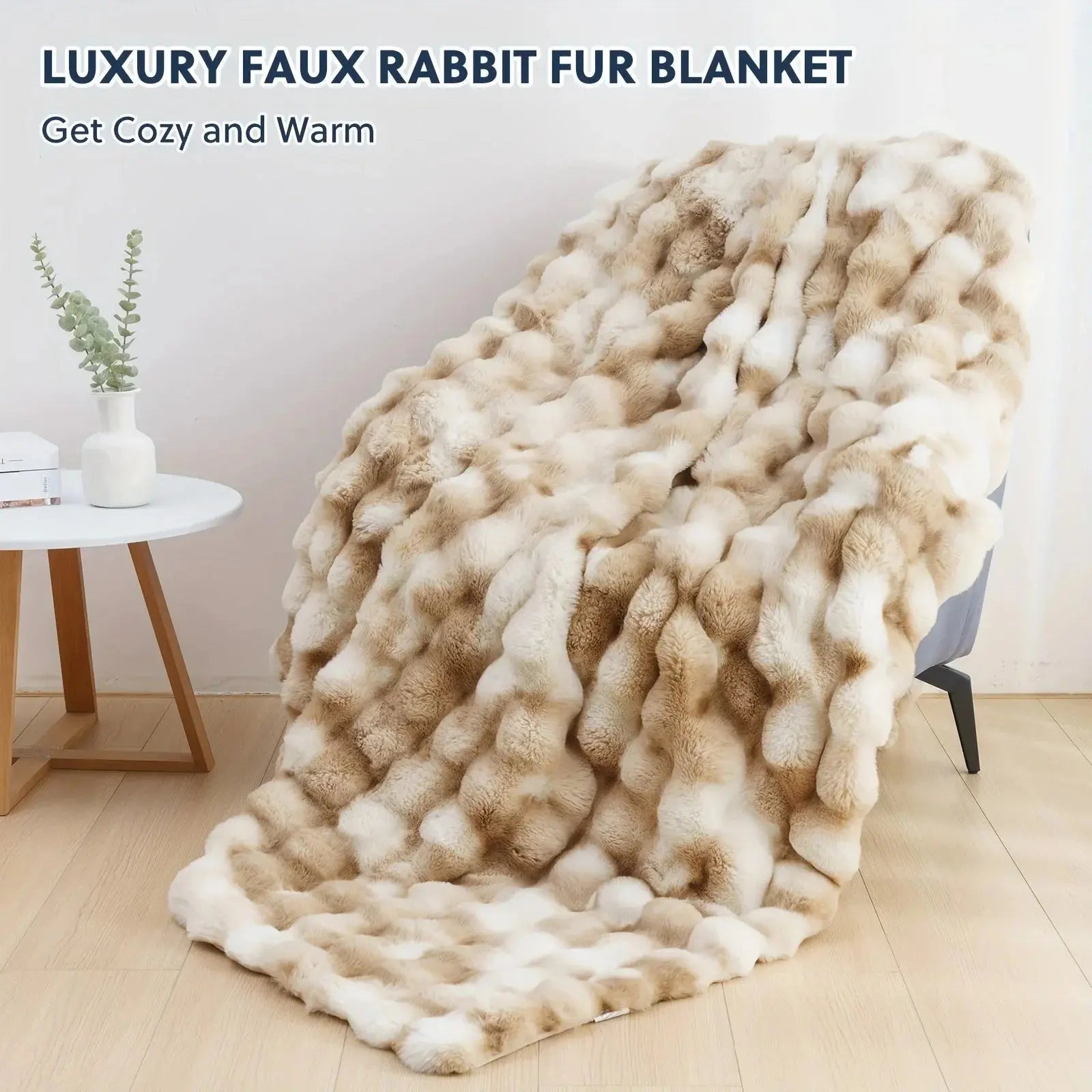 Slumblr® Cozy Faux Rabbit Fleece Throw Blanket Slumblr