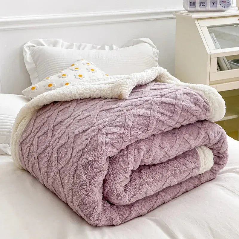 Slumblr® Woolen Lamb Velvet Flannel Blanket Slumblr