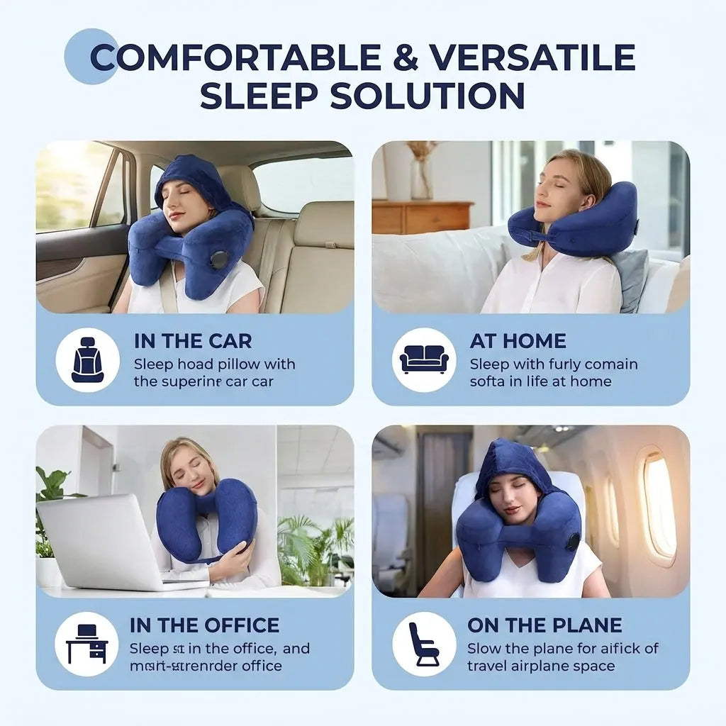 Slumblr® Inflatable Hooded Pillow Slumblr