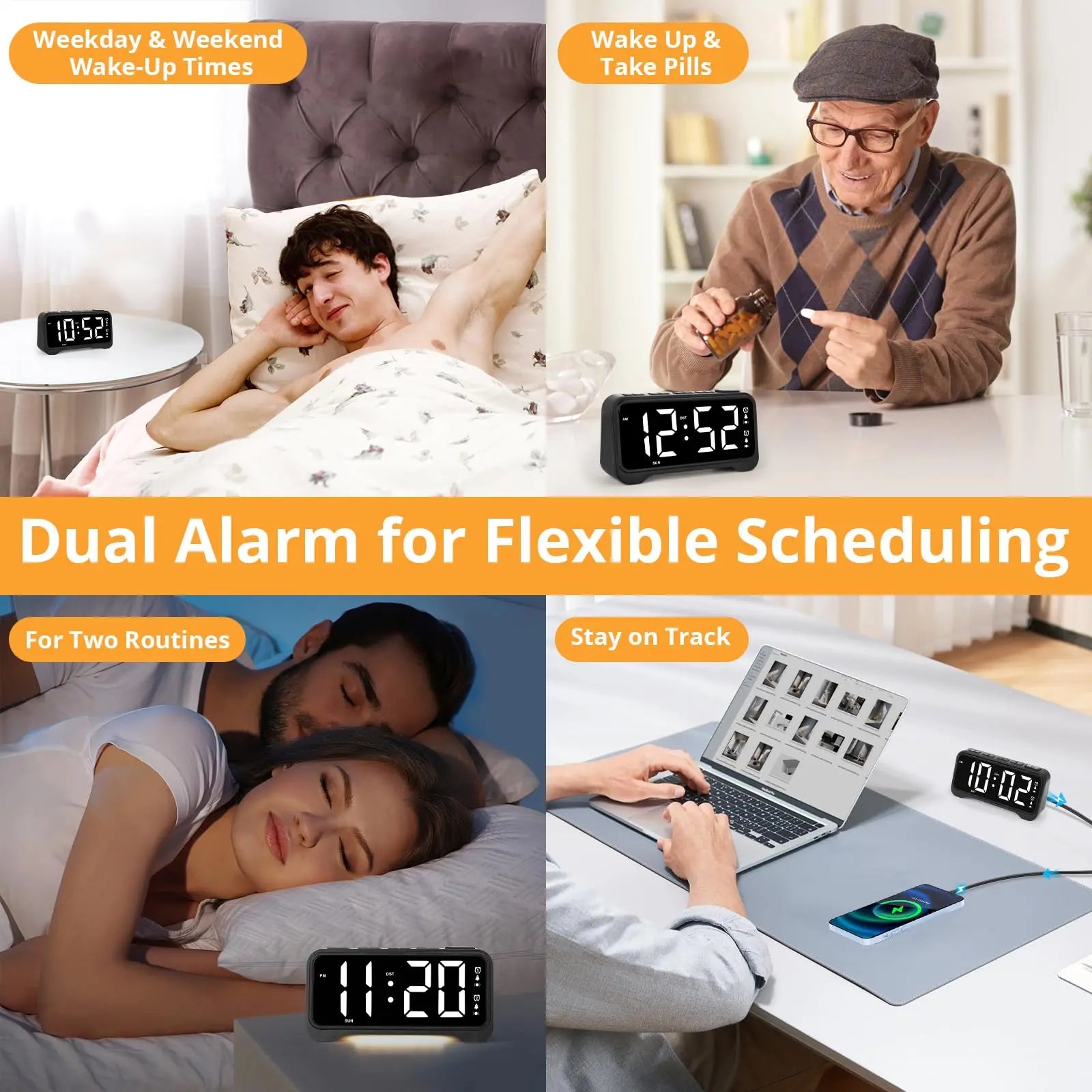 Slumblr® Vibrating Alarm Clock Slumblr