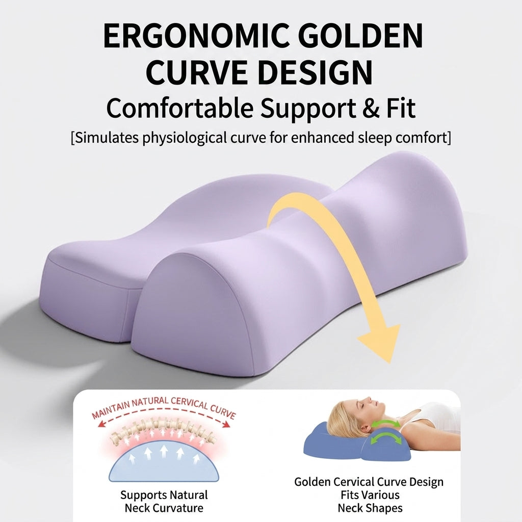 Slumblr® Ergonomic Contour Pillow with Zoned Support