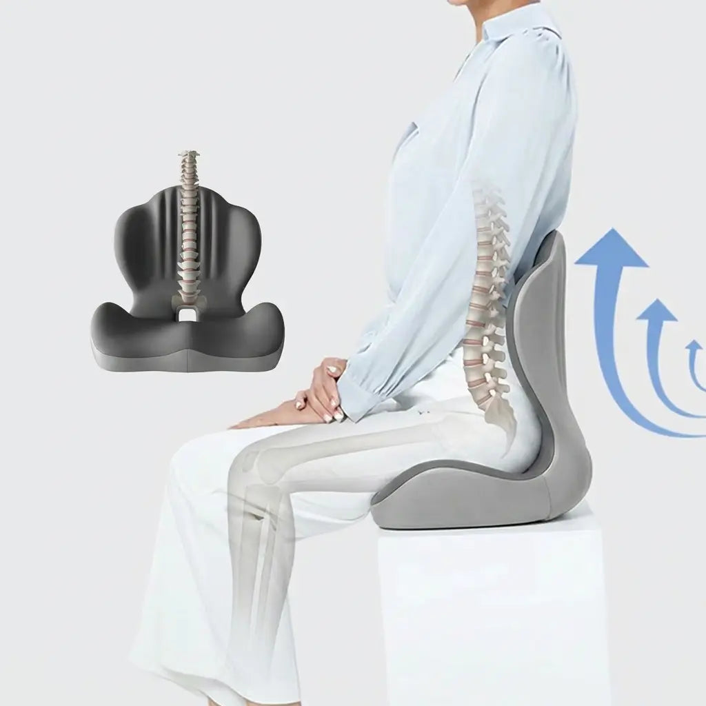 Slumblr® Memory Foam Seat Cushion with Back Support Slumblr