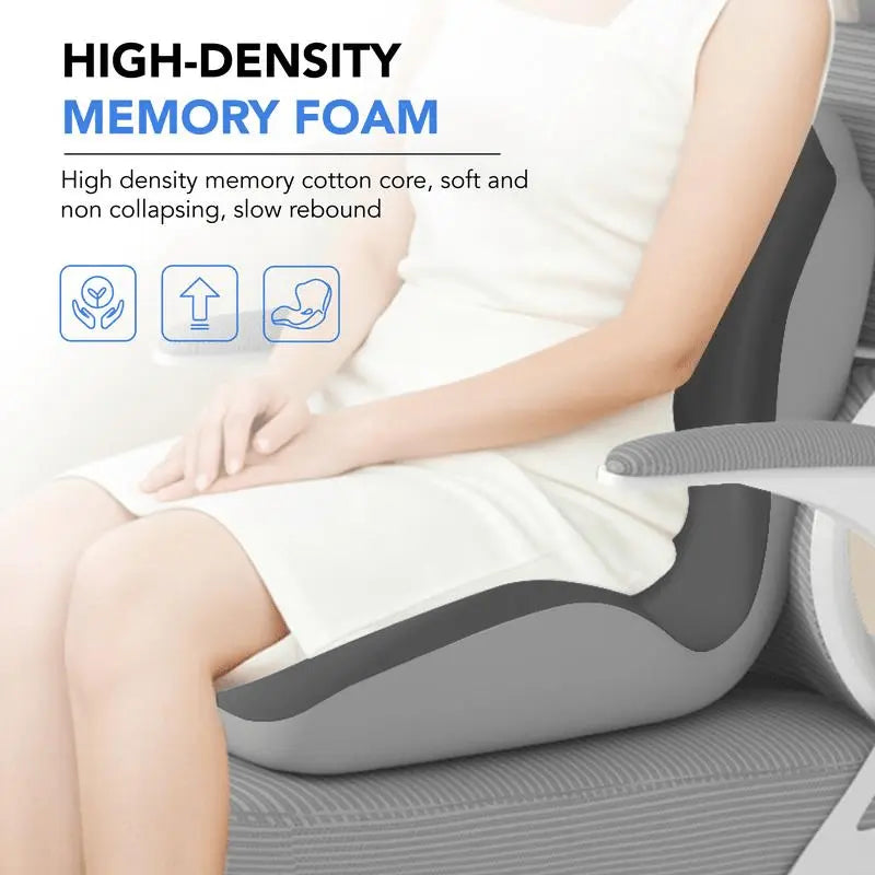 Slumblr® Memory Foam Seat Cushion with Back Support Slumblr