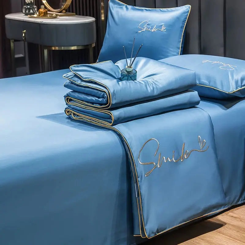 Slumblr® Washed Silk Summer Quilt Set (3Pcs) Slumblr