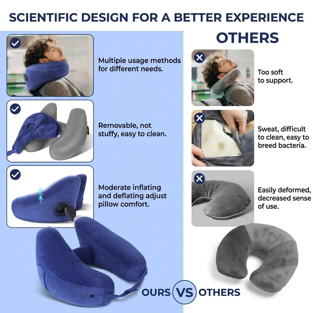 Slumblr® Inflatable Hooded Pillow Slumblr