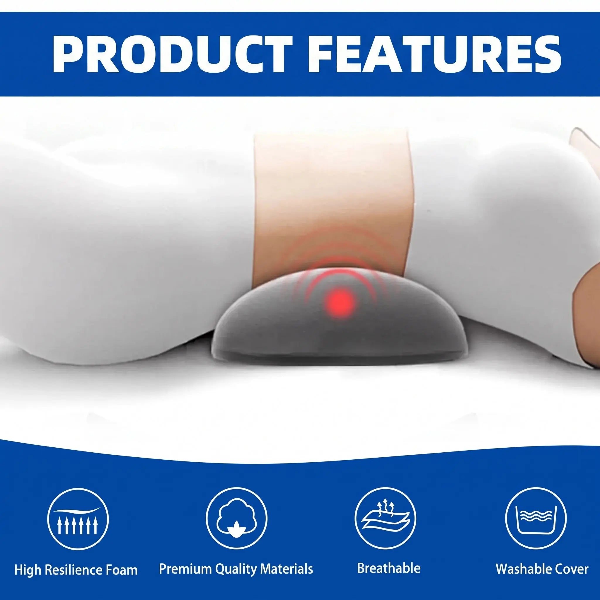 Slumblr® Memory Foam Lumbar Support Cushion